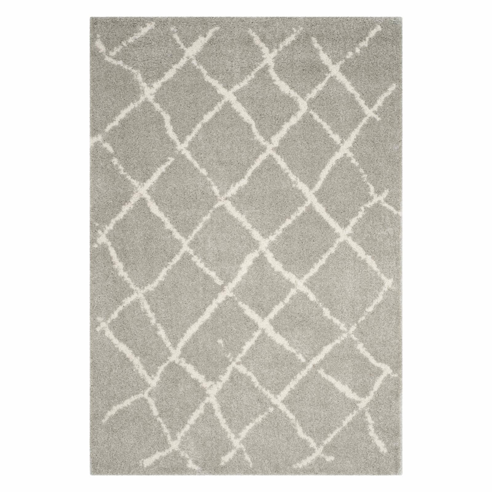 Safavieh Berber Shag BER162B 4' x 6' Light Grey, Cream WDS9L7_PGGE