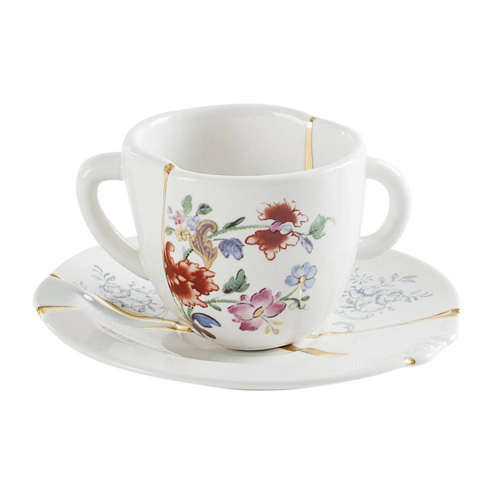 Seletti Kintsugi Coffee Cup with Saucer BRHKCM_N9CS