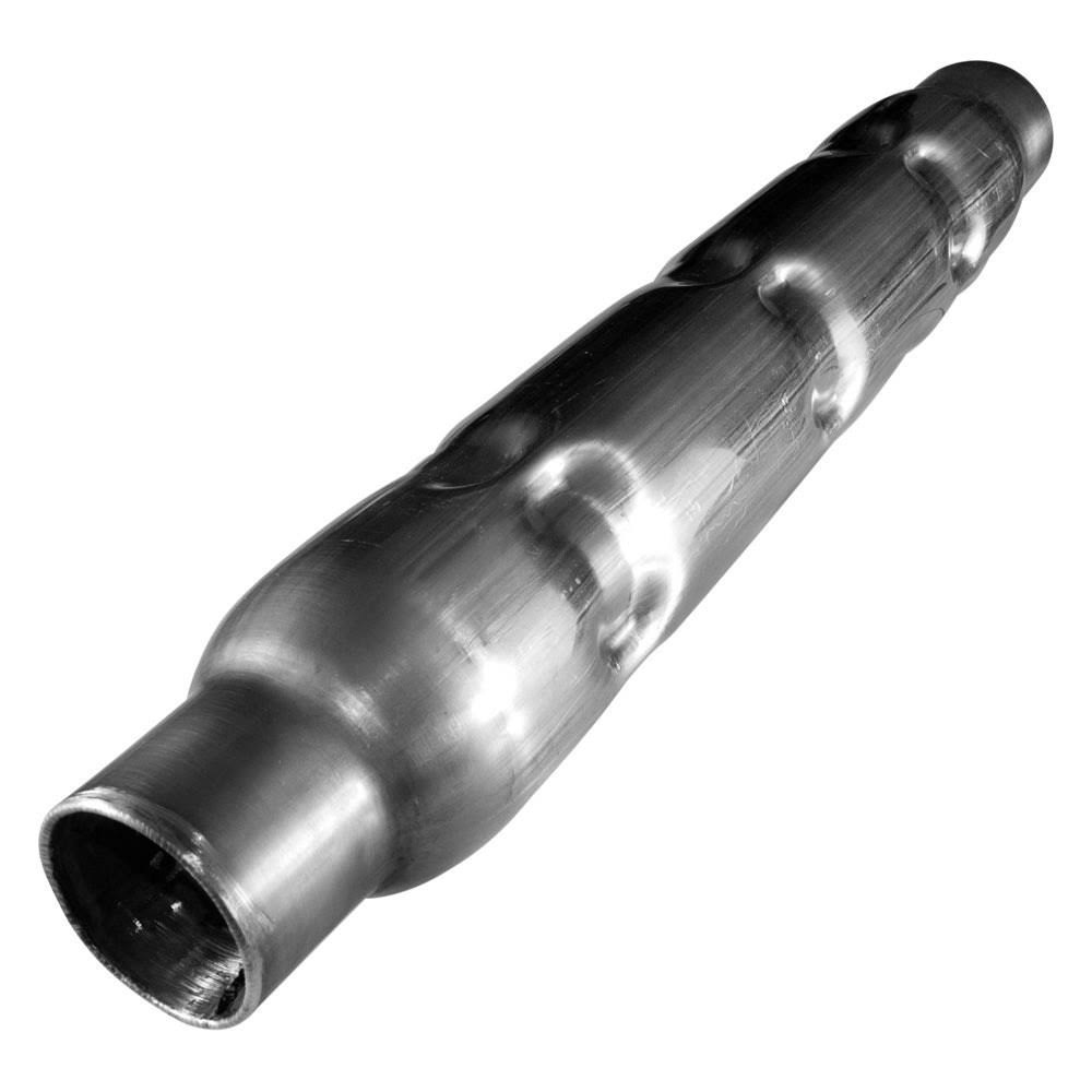 Stainless Works CR22 2in Chambered Round Muffler (Mill Finish) MRUCLF_RIDC