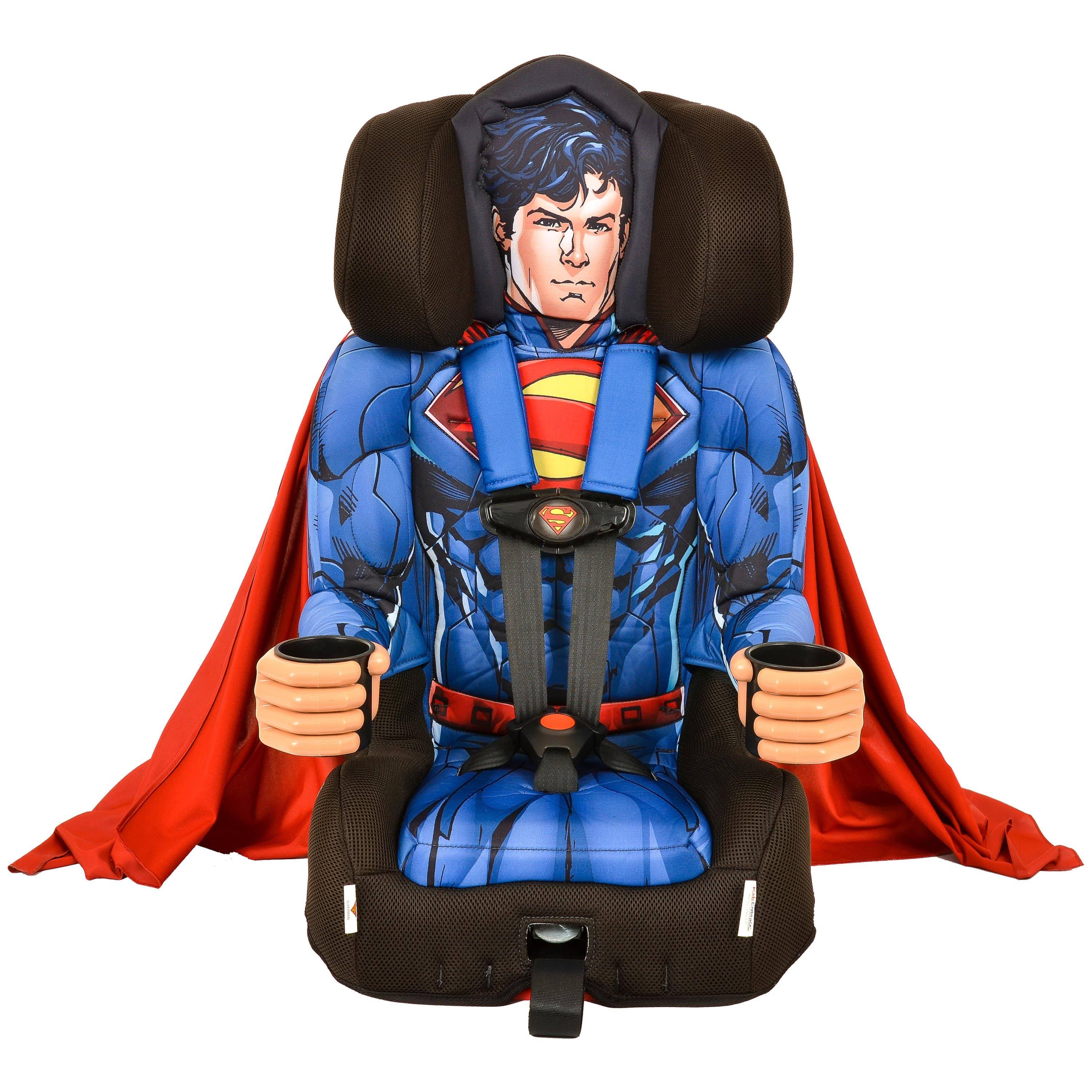 Kids Embrace DC Comics Superman Combination Harness Booster Car Seat with MVLXP8_DZG3