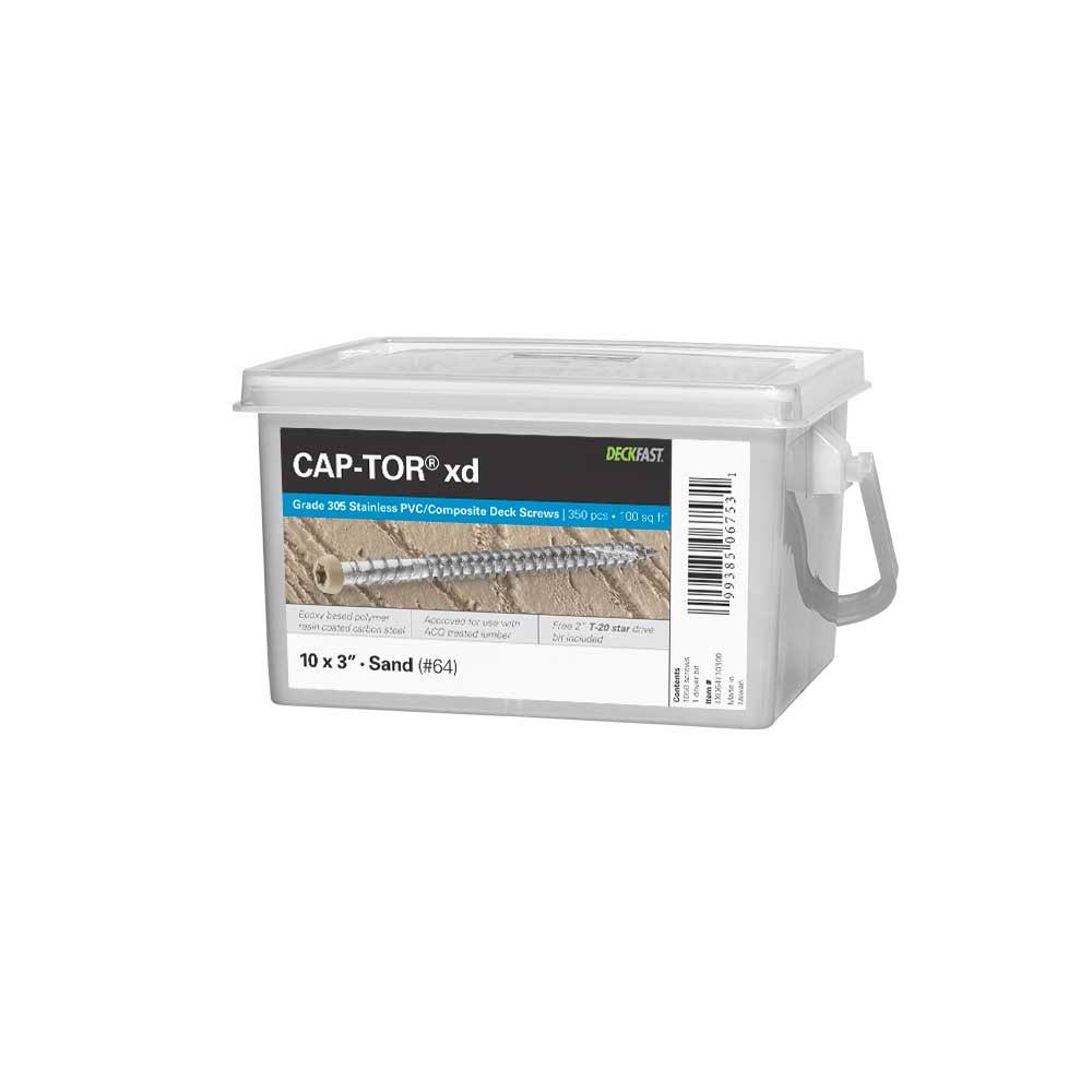 Starborn Industries Cap-Tor XD Screws for PVC Composite Decking - Deck Pack - 305 Stainless Steel - #10 x 2-1/JYXWXM_CYXI