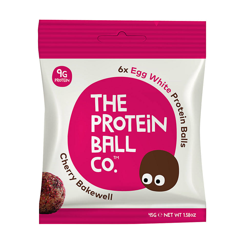 The Protein Ball Co Cherry Bakewell Protein Balls 45g (10 minimum) VHZNGZ_MRCR