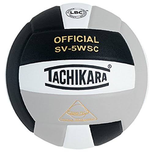 Tachikara SV5WSC Composite Volleyball (Black, White, Silver) IMQOOF_FGGH