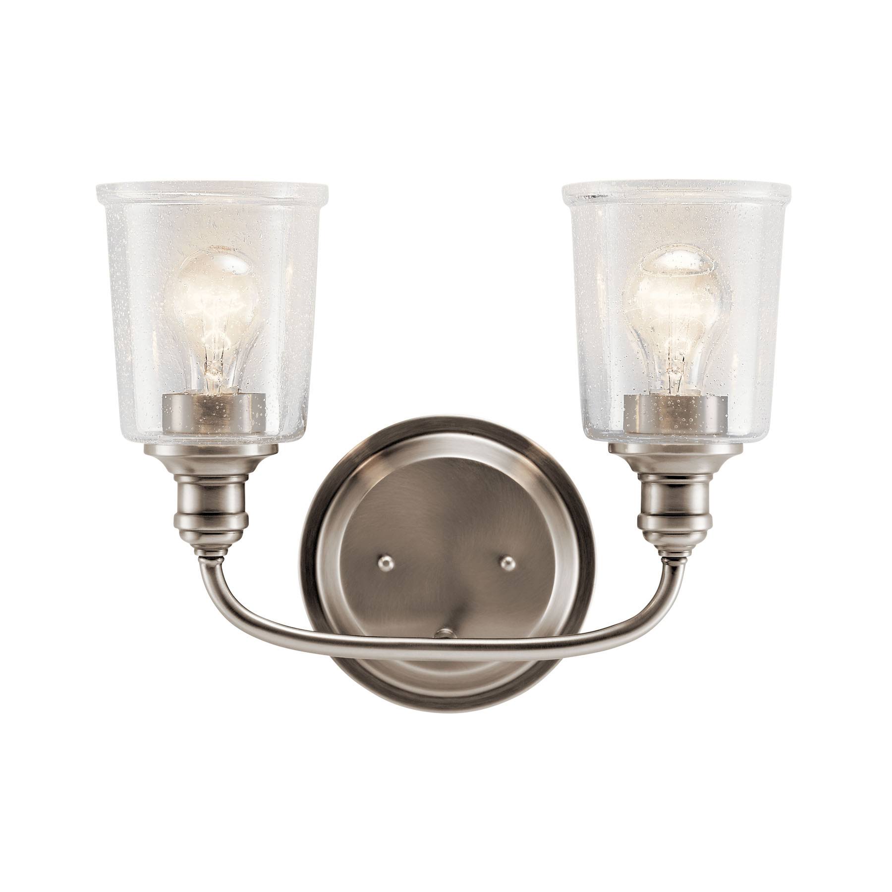 Kichler 45746CLP Classic Pewter Waverly 2 Light Bath SMR5LX_ZTTK
