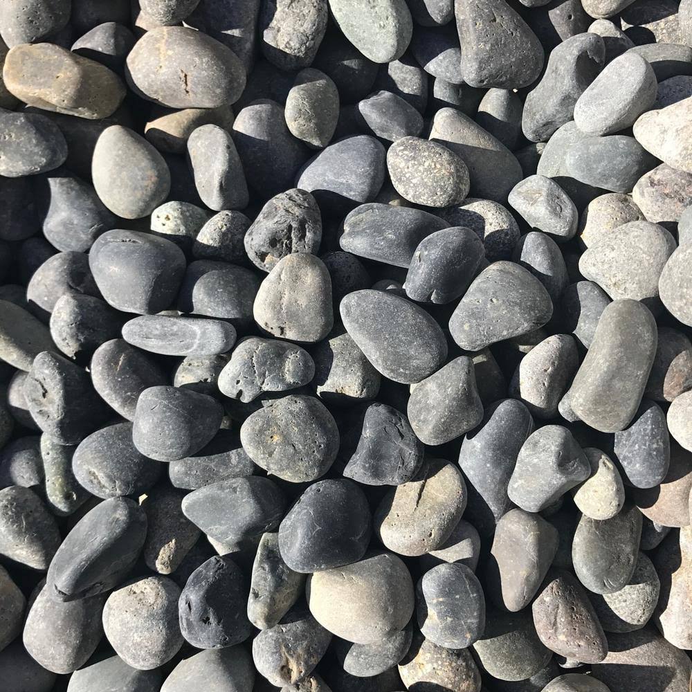 Butler Arts 0.50 Cu. ft. 40 lbs. 3/4 in. to 2 in. Small Black Mexican Beach Pebble (20-Bag Pallet) T8QSP7_56PJ
