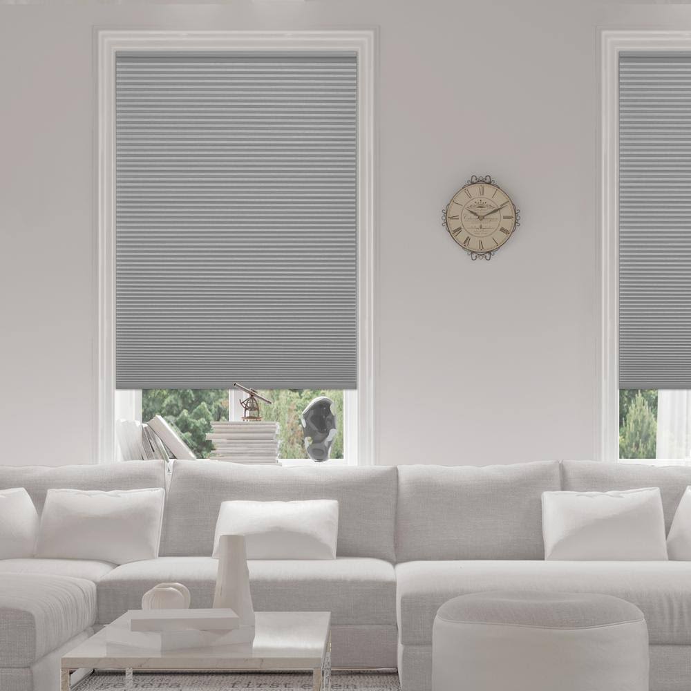 Home Decorators Collection Pewter Cordless Blackout Cellular Shade - 43.25 in. W x 72 in. L, ORMMHS_NOOV