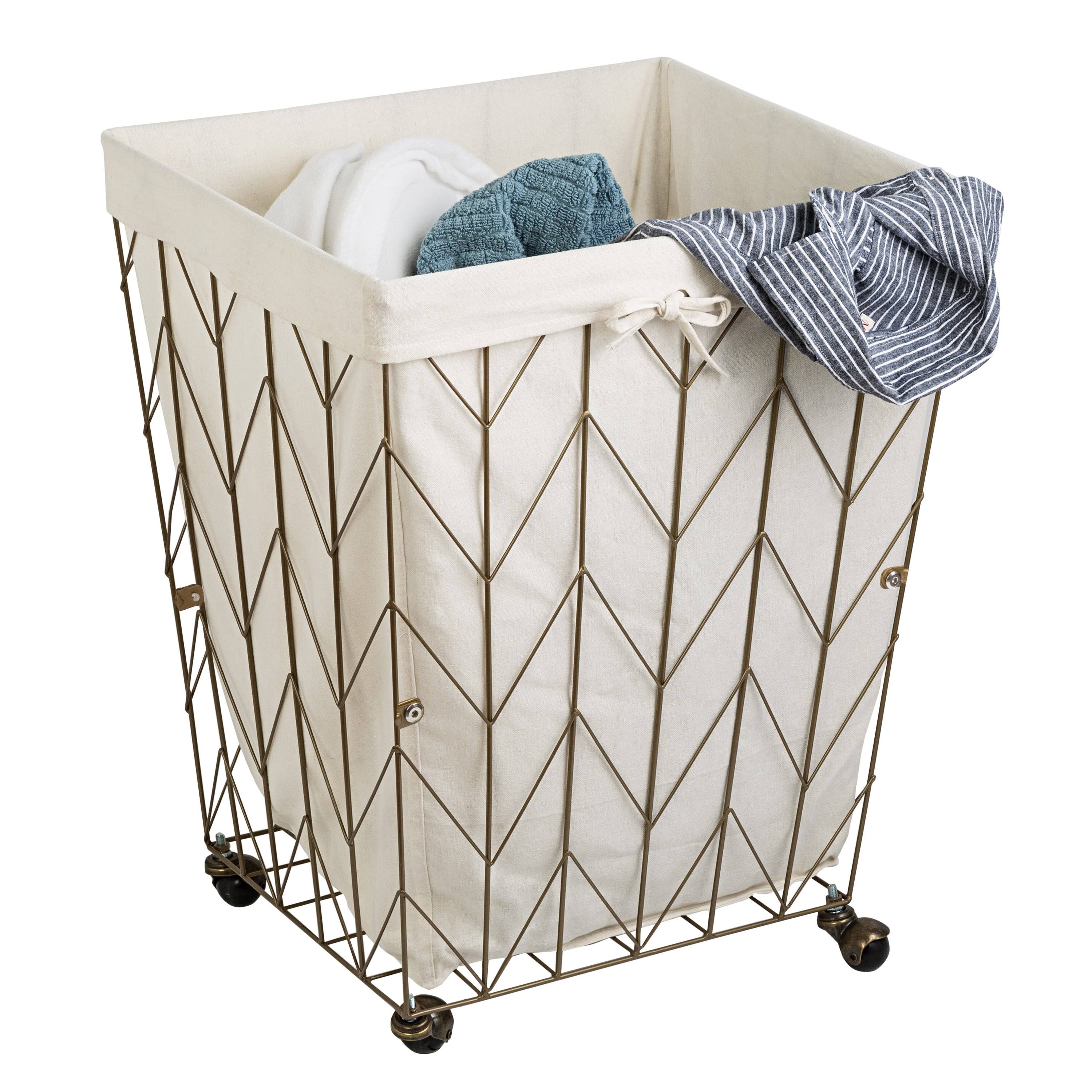 Honey Can Do Chevron Wire Hamper, AL8JJ9_42R8