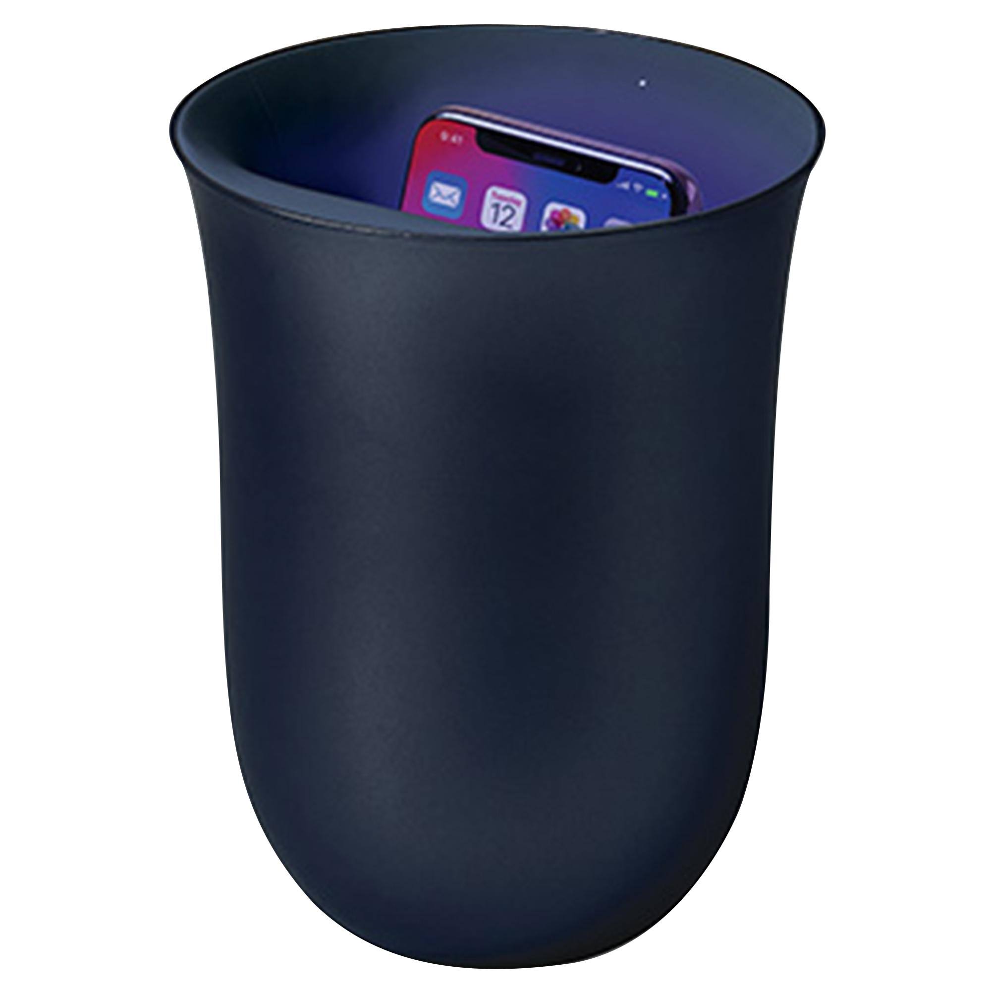 Lexon Oblio Wireless Charging Station with Built-in UV Sanitizer, Dark GIOBT8_GPXC