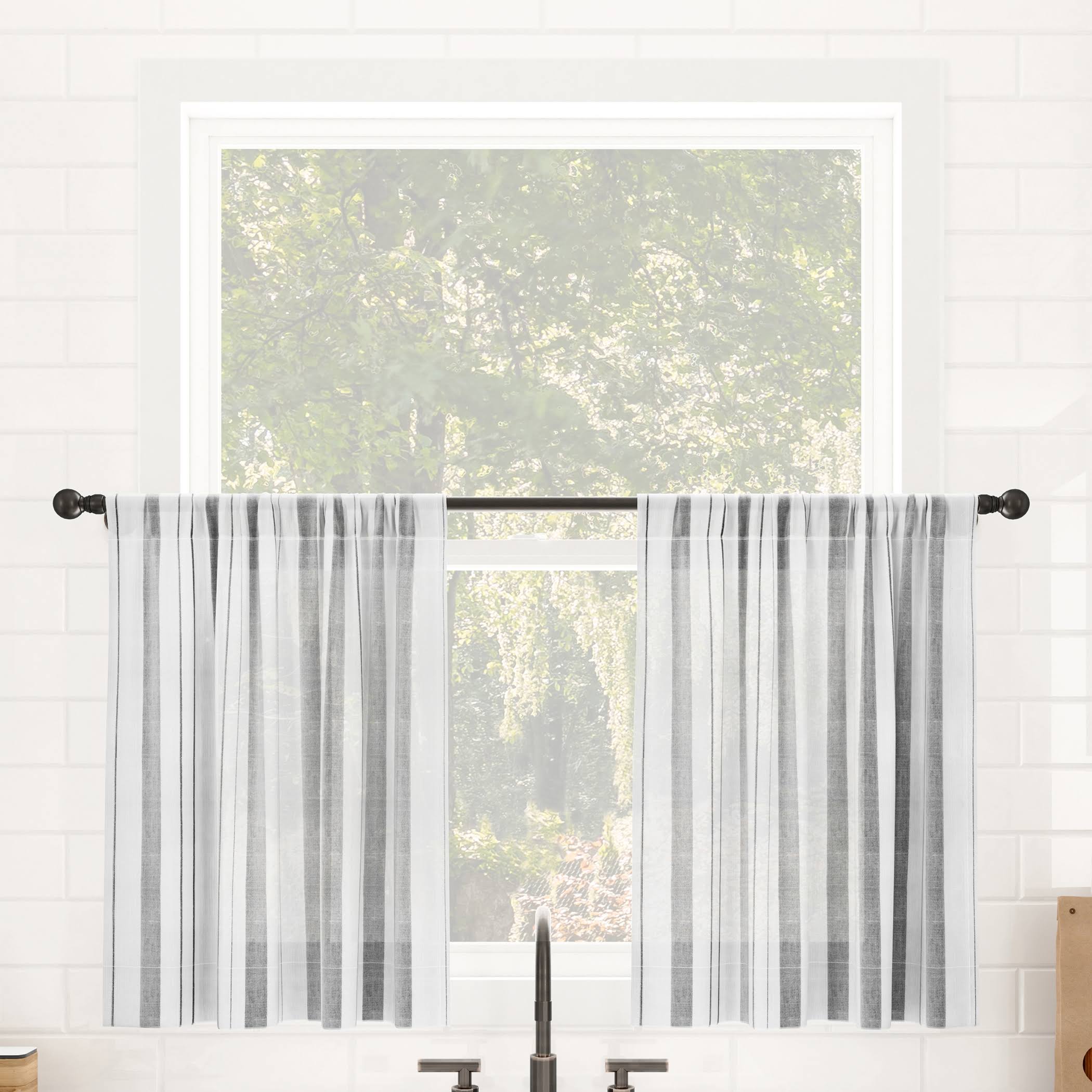 Clean Window Vintage Stripe Anti-Dust Sheer PRUAAF_NJ1Q