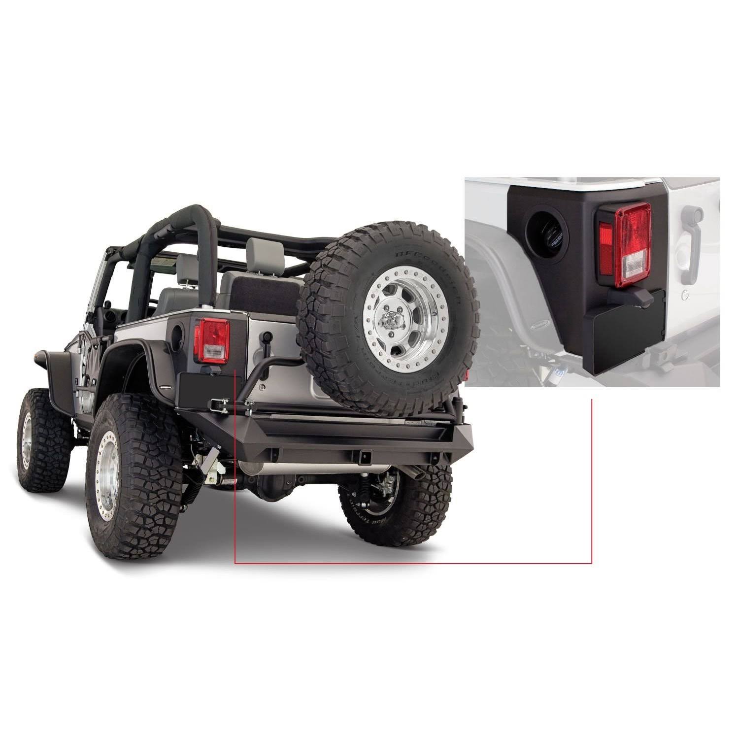 Bushwacker 14009 Jeep Trail Armor Rear Corner EMOZE7_Y9BI