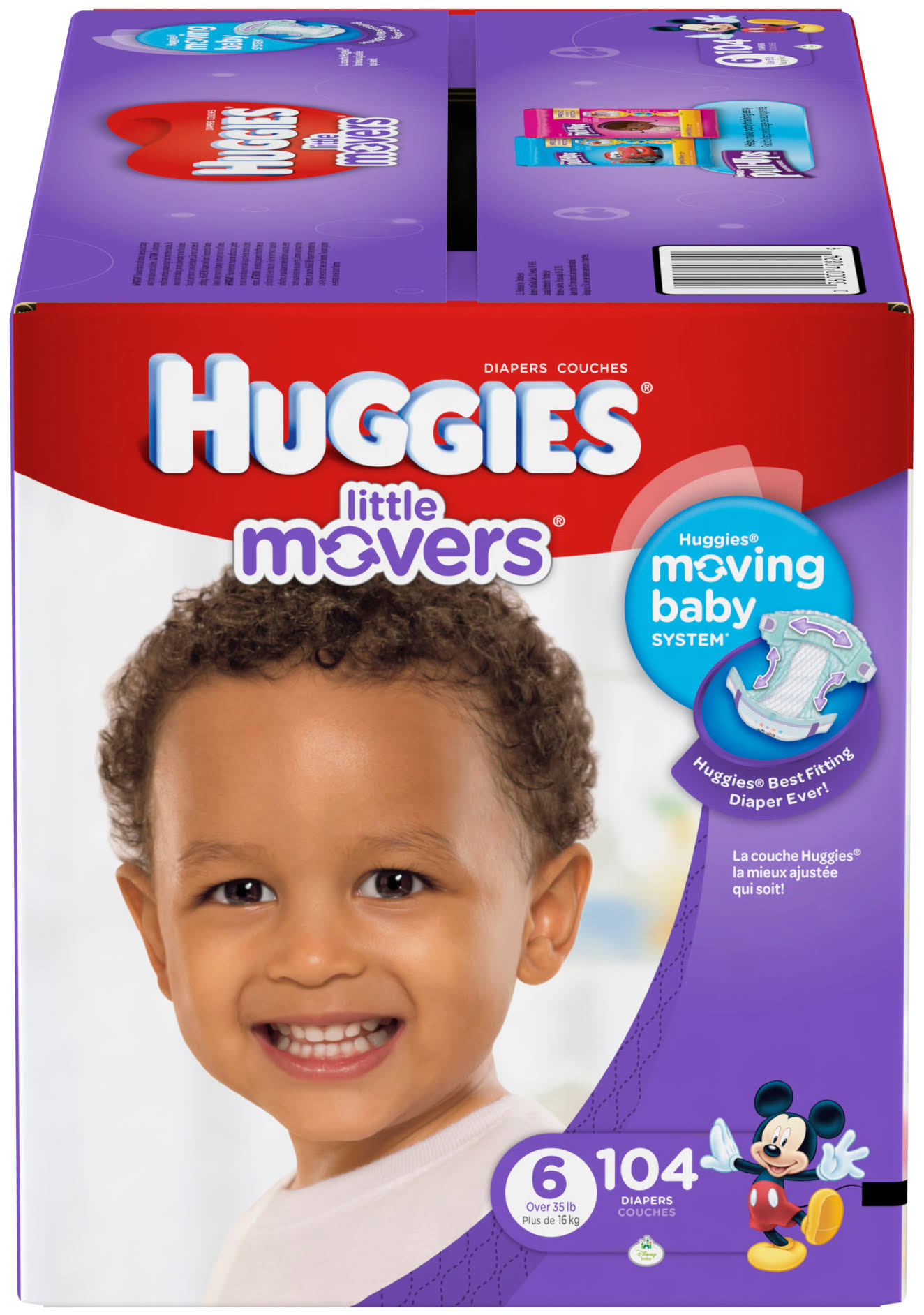Huggies Little Movers Diapers Size 6 104 BOVHWD_H3SL
