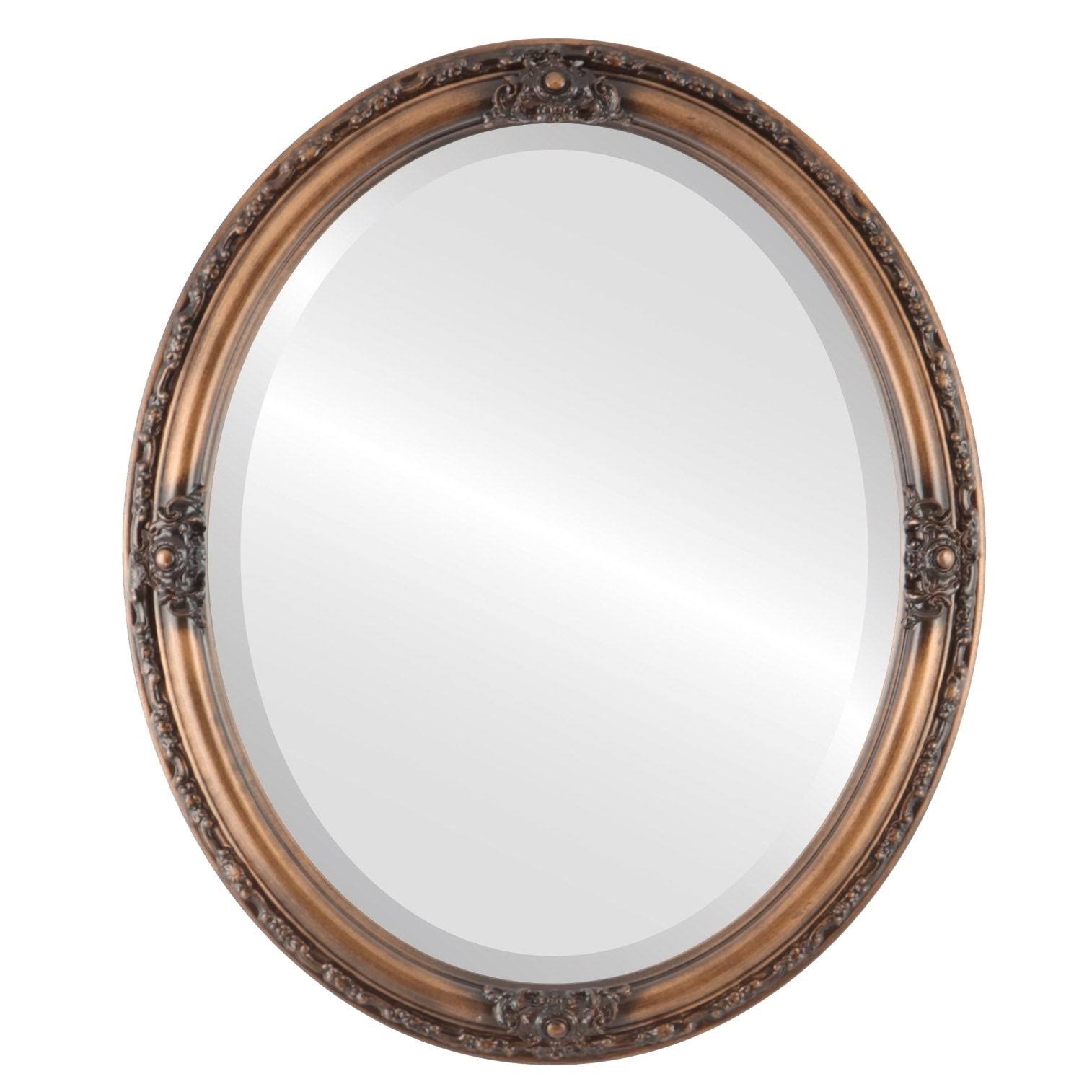 Jefferson Framed Oval Mirror in Sunset Gold - TQMUFZ_9V2S