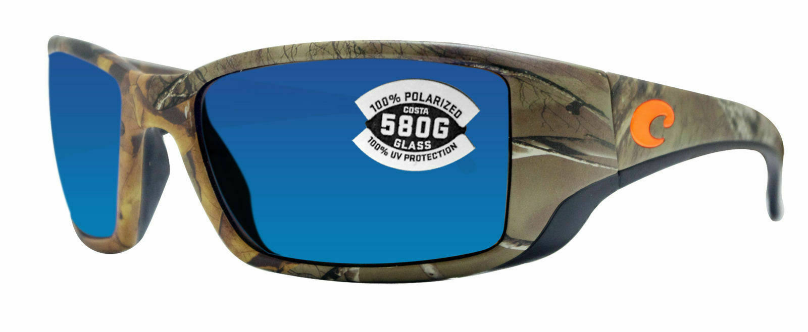 Costa Del Mar Blackfin Realtree XTRA Camo Blue Mirror 580g Glass Polarized 31YXP6_WIDC