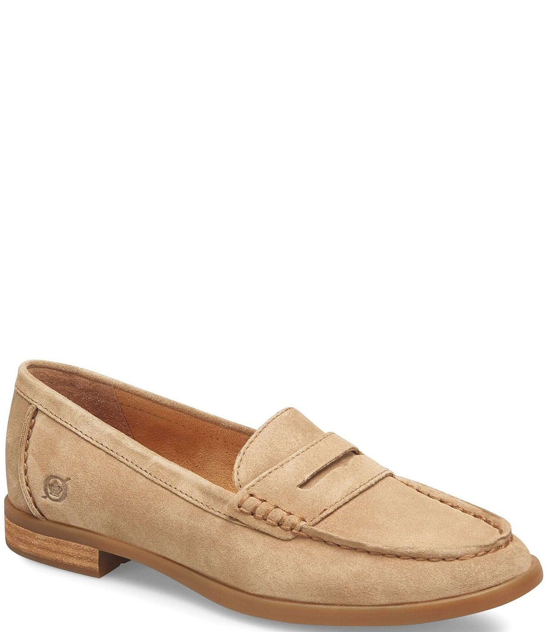 Born Bly Penny Loafer, Size 8.5 - Taupe Suede at Nordstrom I3CA9E_3PQZ