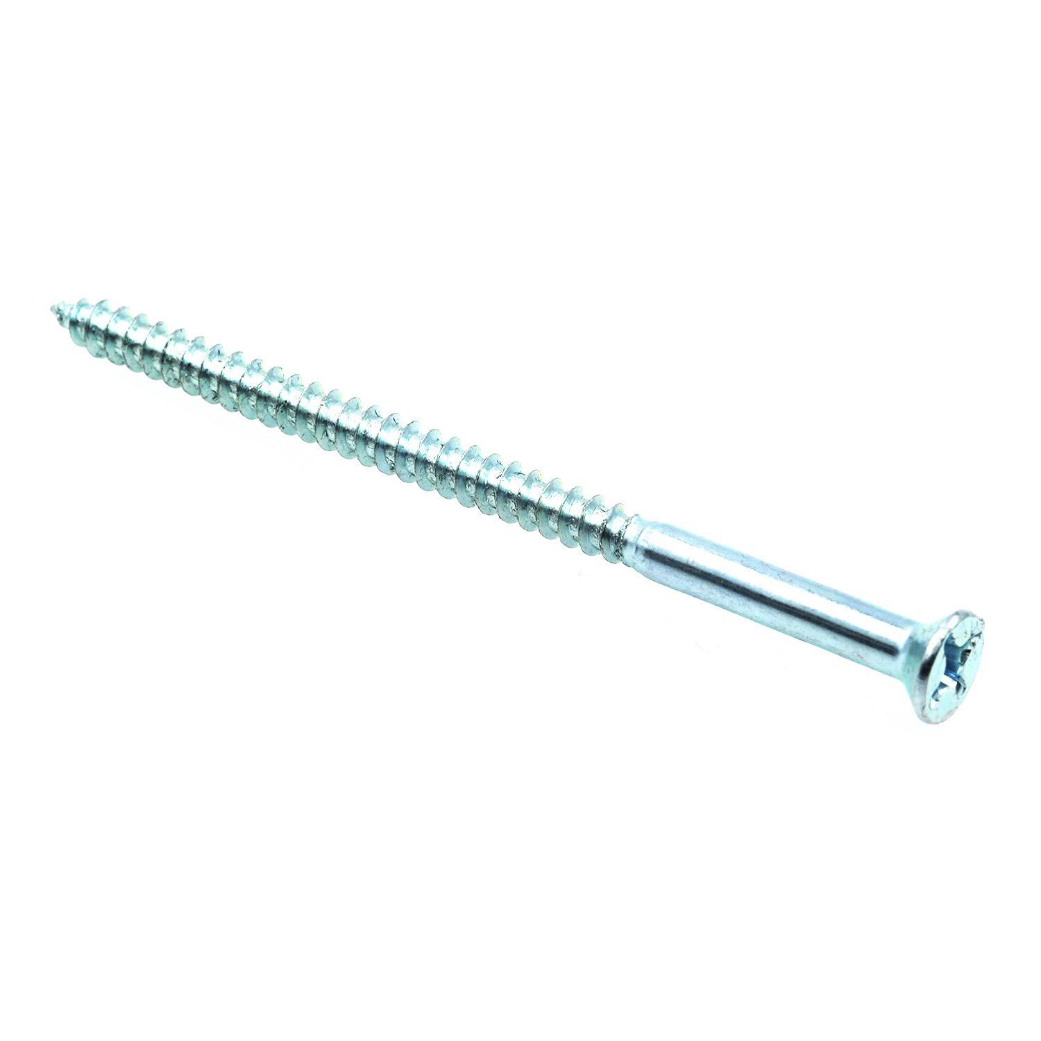 Prime-Line #10 x 3-1/2 in. Zinc Plated Steel Phillips Drive Flat Head Wood Screws (50-Pack) ESS98I_BDWU