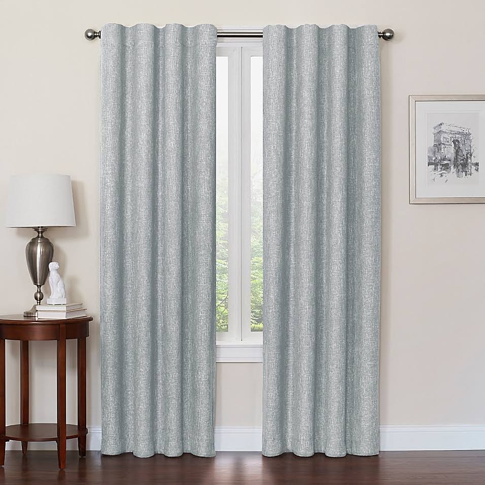 Quinn 63-Inch 100% Blackout Insulated Rod Pocket/Back Tab Window Curtain Panel in DFYIC0_MIRB