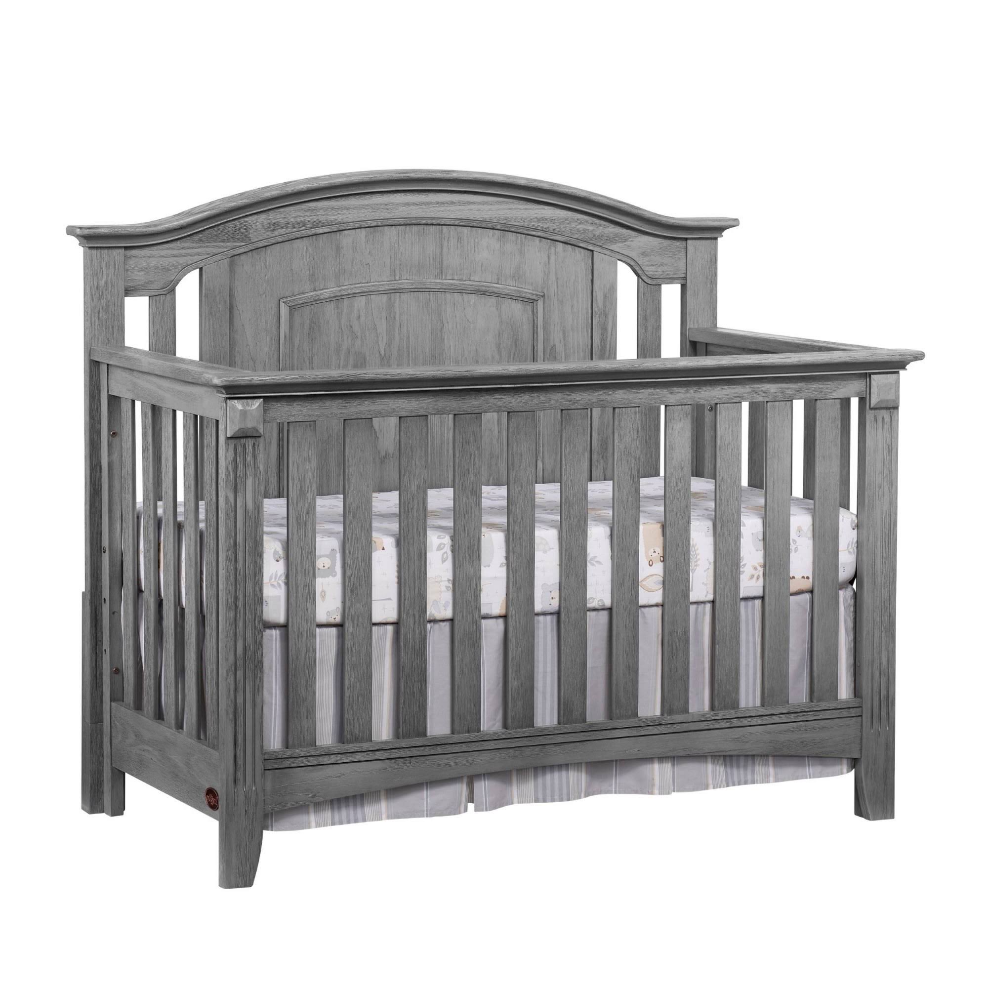 Oxford Baby Willowbrook 4-in-1 Convertible Crib - Graphite NEYYQR_73BL