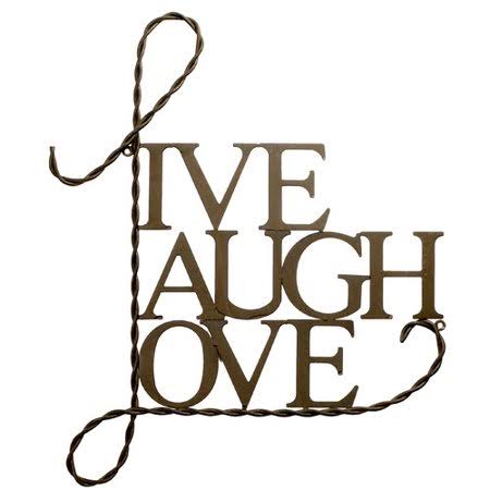 Bay Accents Metal Live Laugh Love Wall D FHIZDS_WKNQ