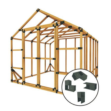 E-Z Frame 10x10SS 10 ft. W x 10 ft. D Custom DIY Storage Shed Kit by E-Z Frames, Size 10_ft._w_x_10_ft.45WXDC_FYTA