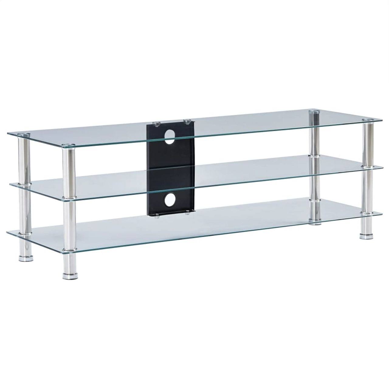 vidaXL TV Stand Transparent 47.2  GNSENV_3L59