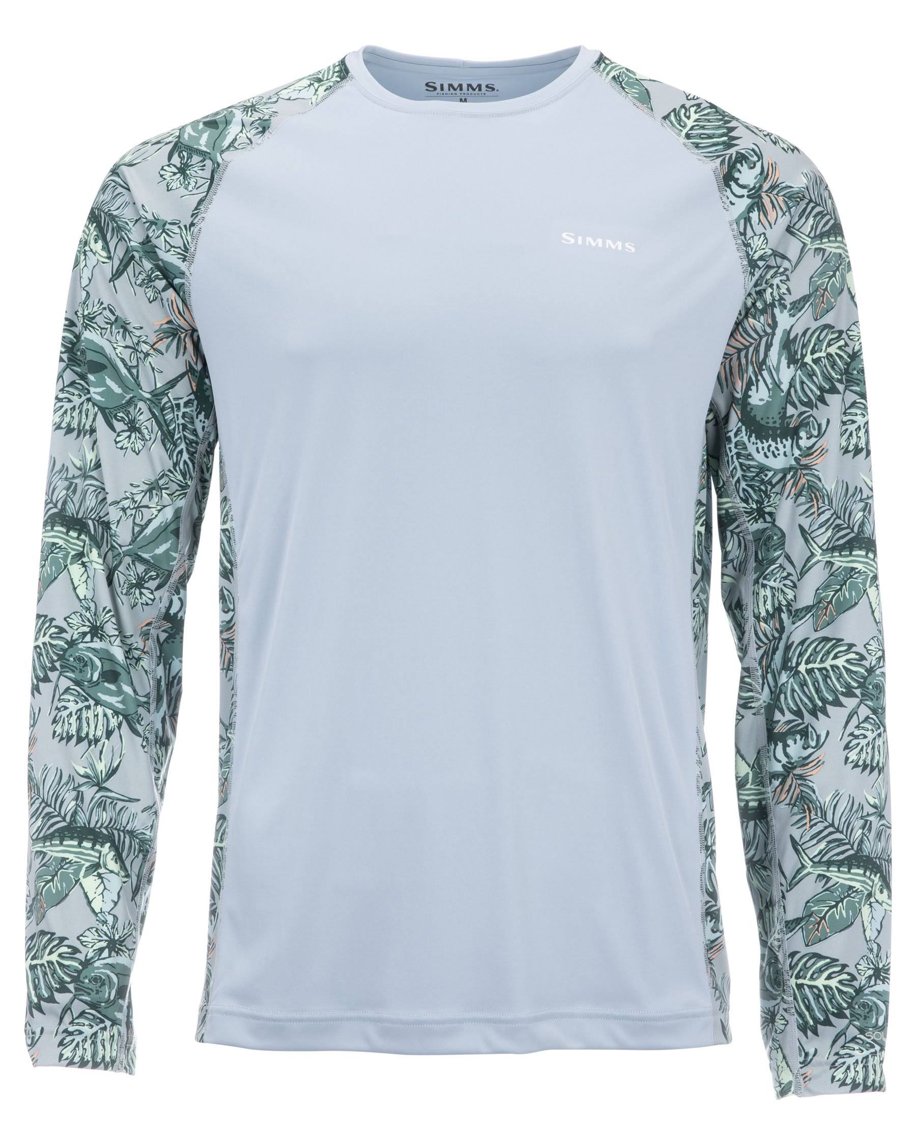 Simms Solarflex Crewneck - Print L / Slamdown Steel NFZKGZ_AF1K