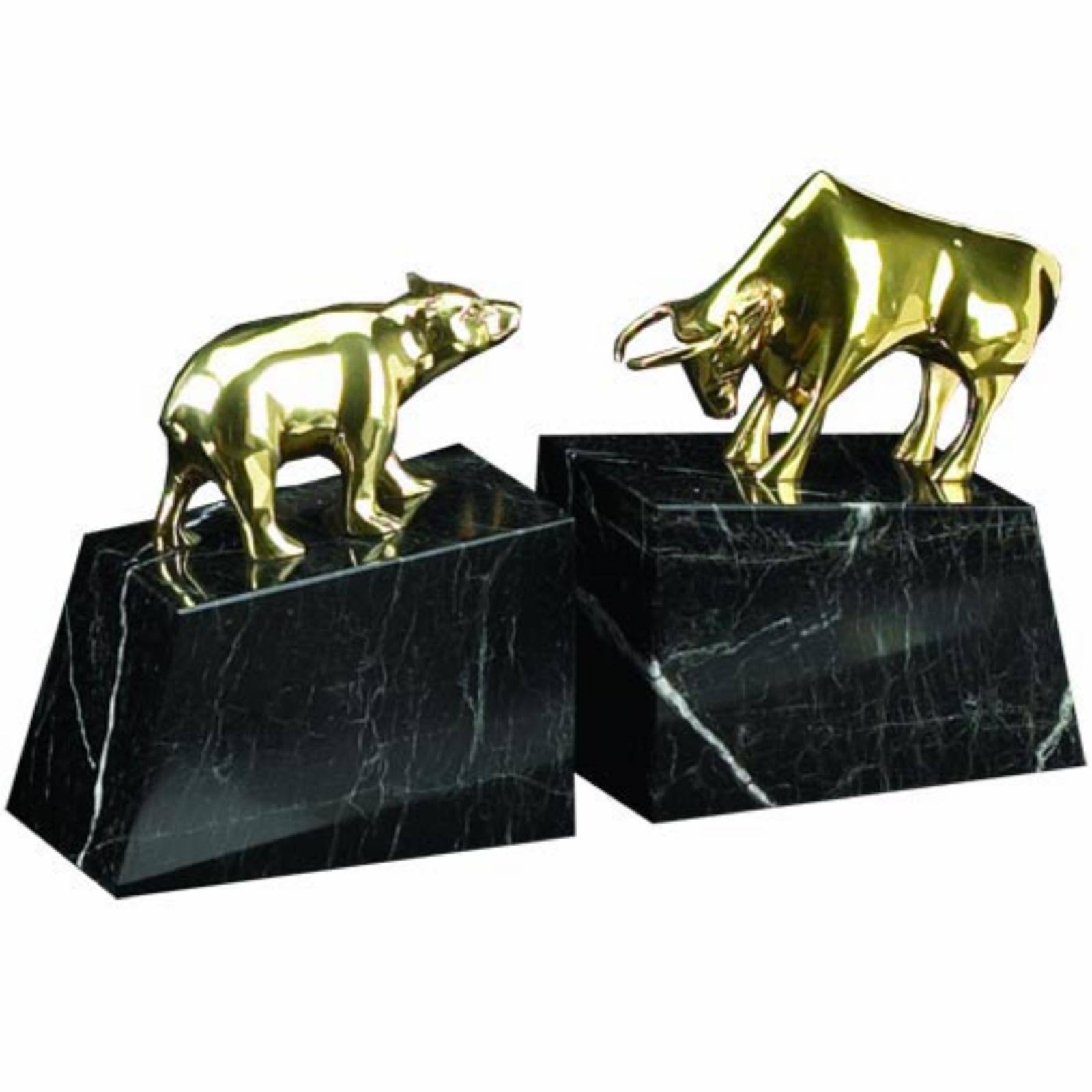 Bey Berk Stock Market Brass Bull Bear LSWJ3T_K38R