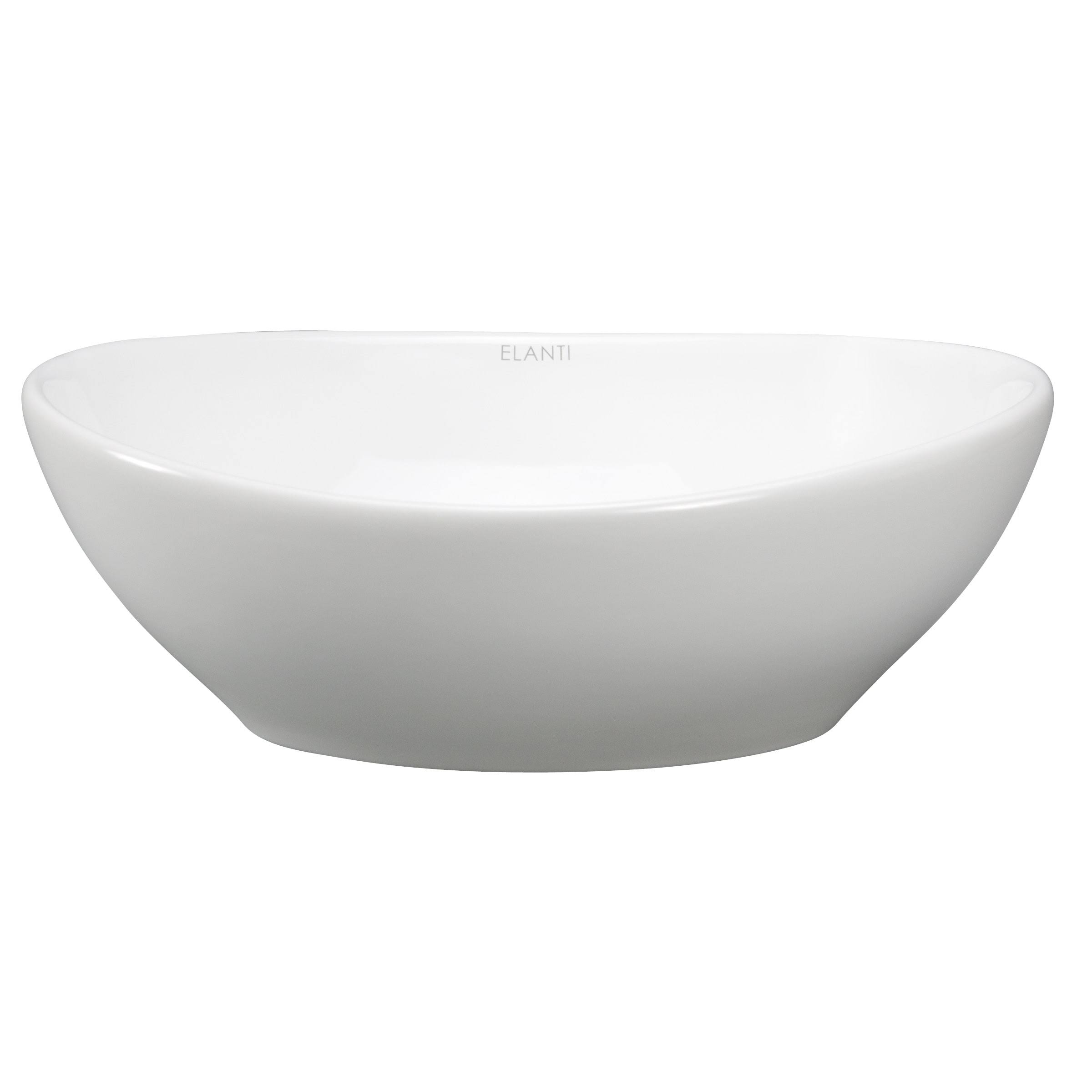 Elanti White Vessel Oval Bathroom THZG6A_S8X3