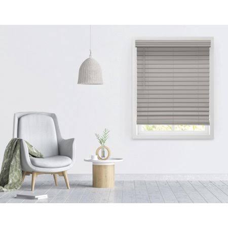 Richfield Studios 2.5 inch Cordless Faux Wood Blinds, Graystone, Size 68 x BLLGMQ_56LP