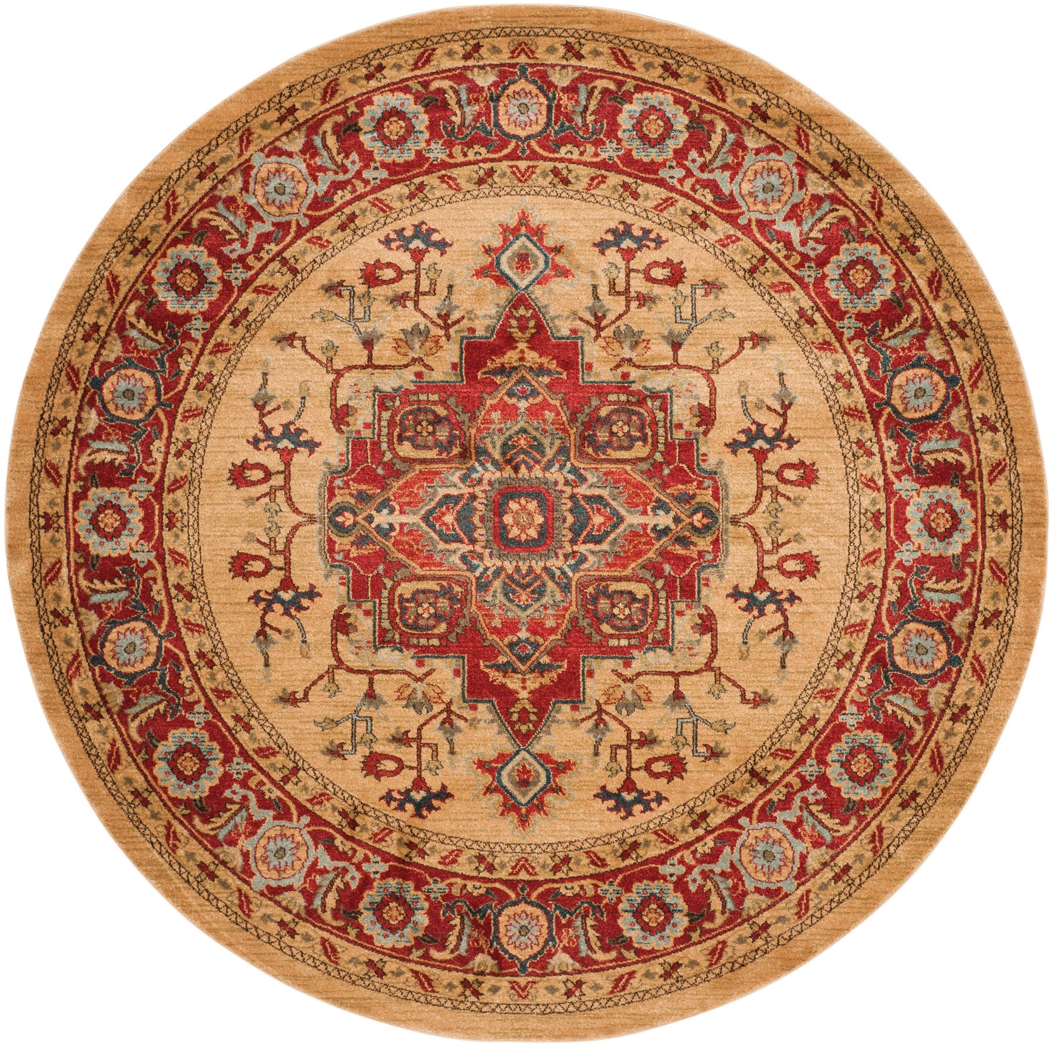 Safavieh Mahal Red Natural 9' x 9' Round PEBU1G_ZXEY