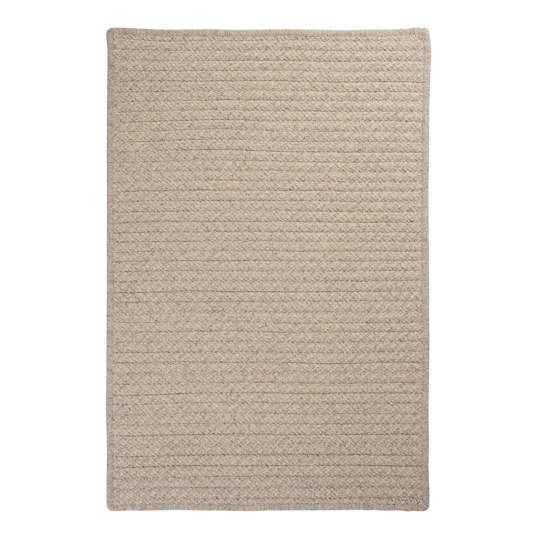 Colonial Mills Natural Wool Houndstooth Braided Cream Area Rug Runner 2' x 6' QSJJ0B_GJU6
