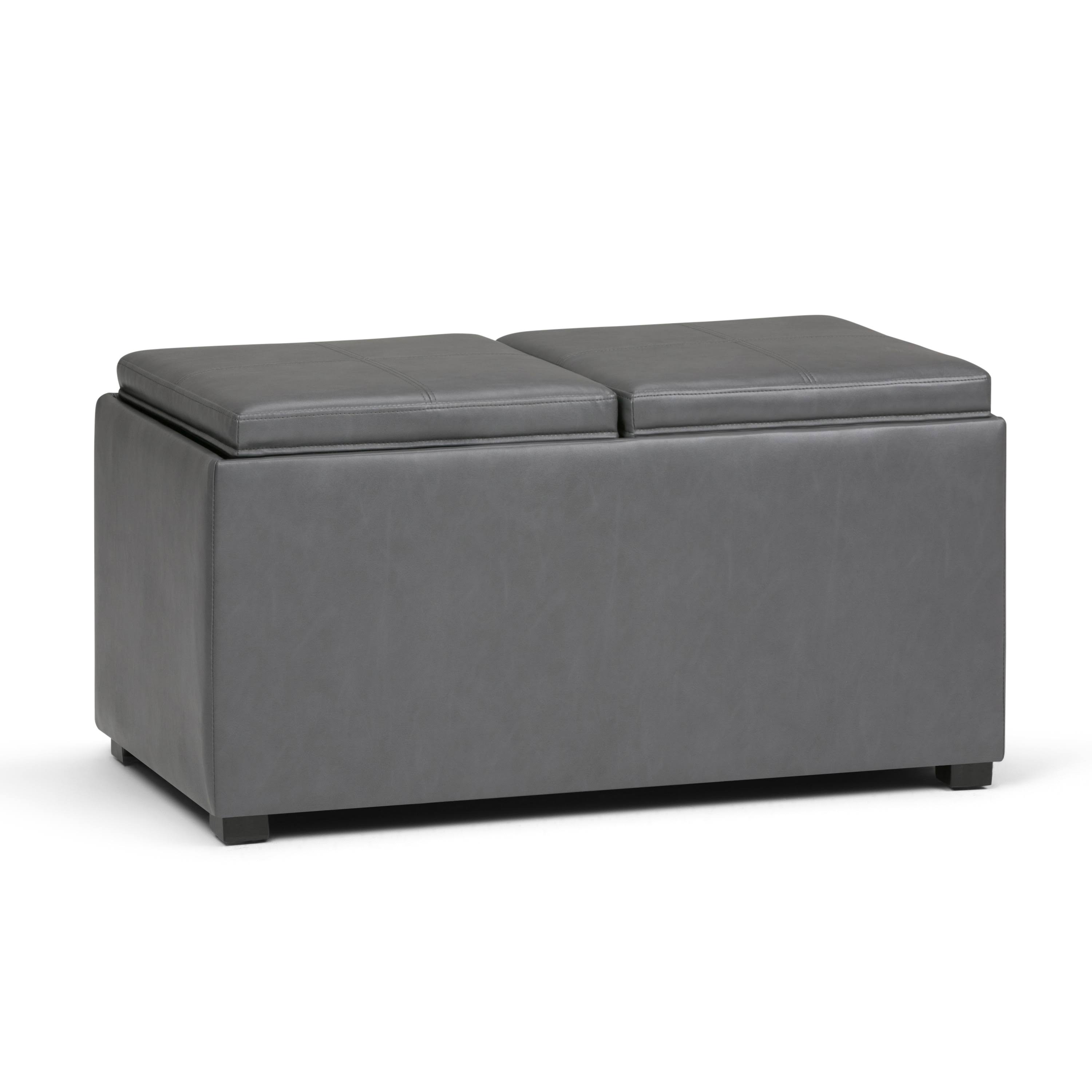 Wyndenhall Franklin Contemporary Storage Ottoman Set - Stone TOHWSI_GJ1C