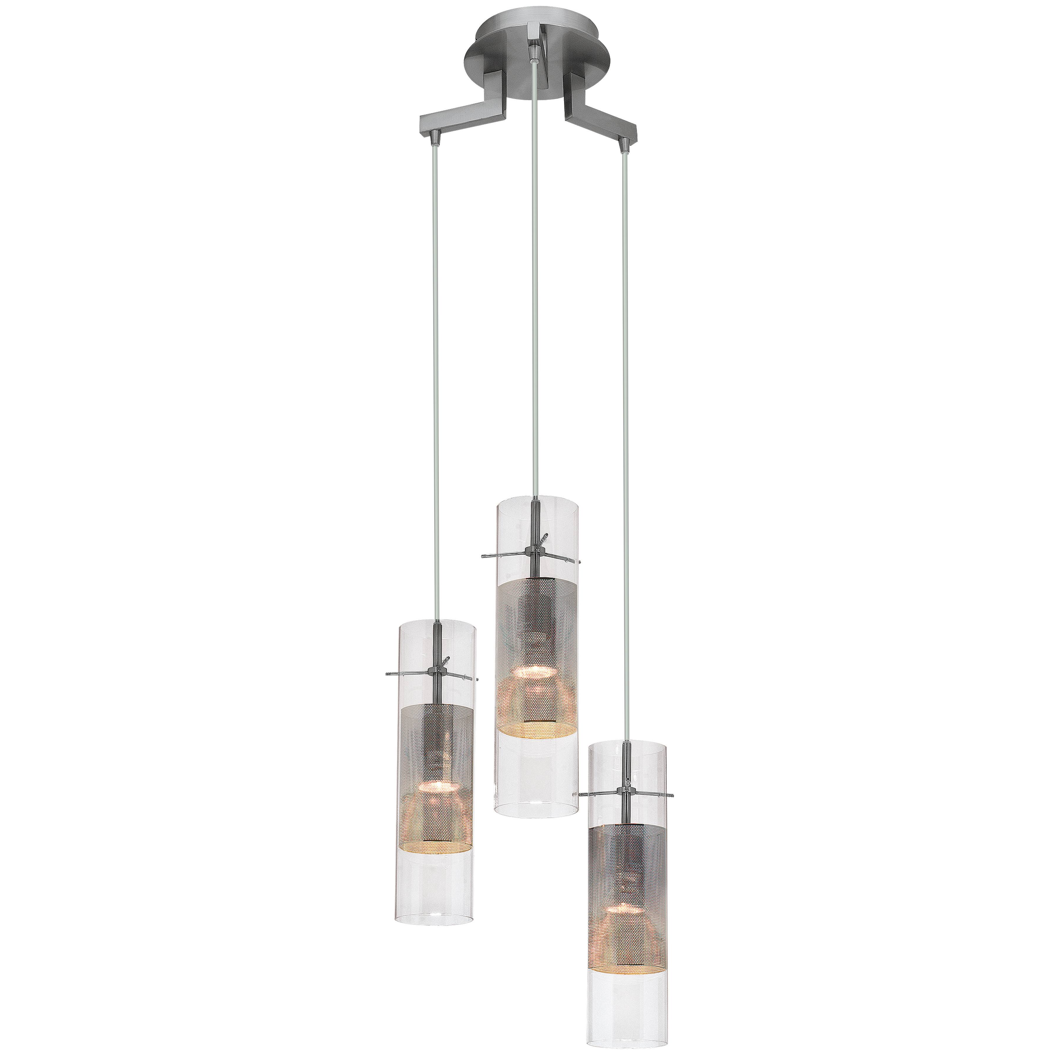 Access Lighting 50526 BS Clm Spartan 3 Light Pendant Brushed WKIXAD_SEZE