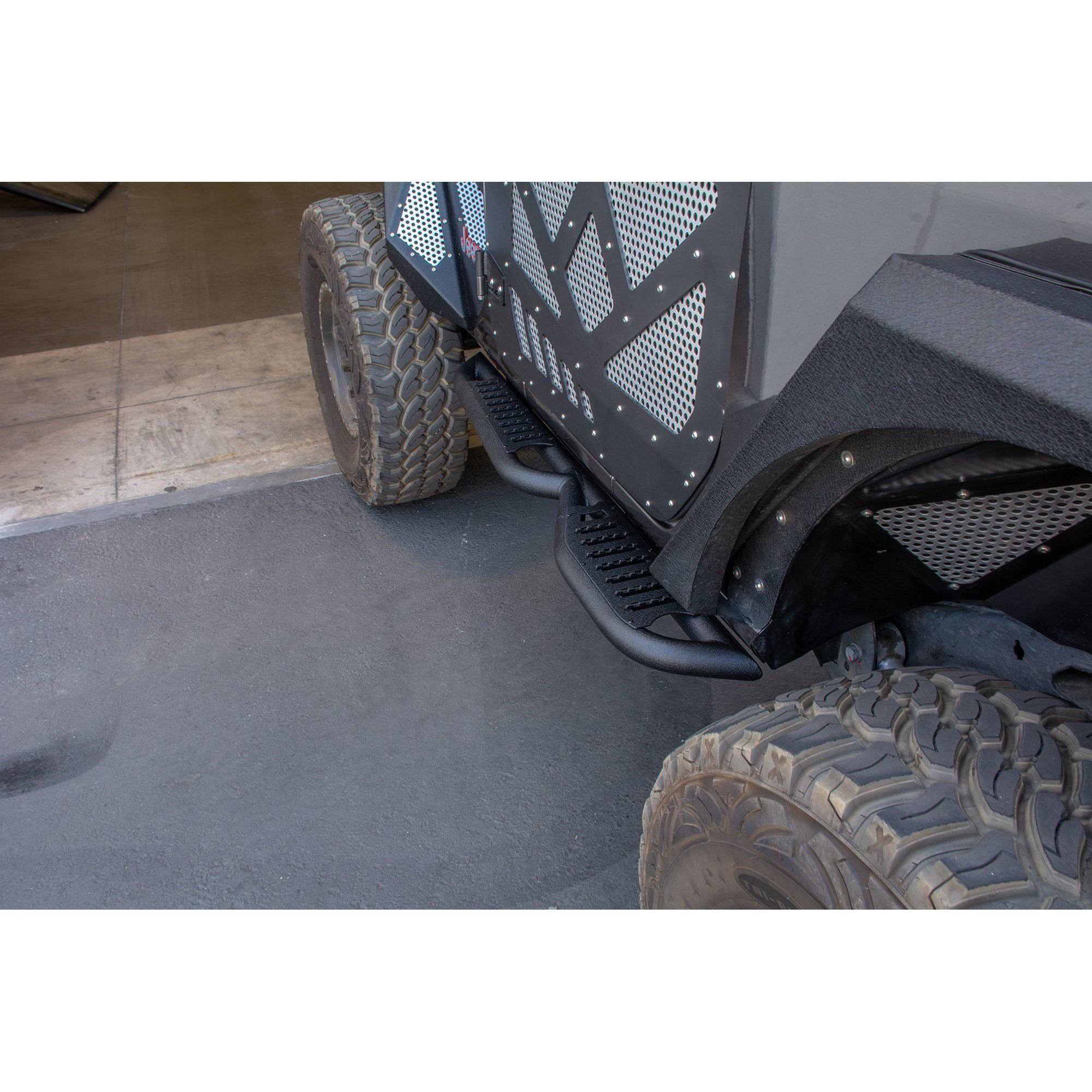 DV8 Offroad SRJL-22 - 2018+ Jeep JL 2 Door Tubular Rock Slider ZZL15S_ICLC