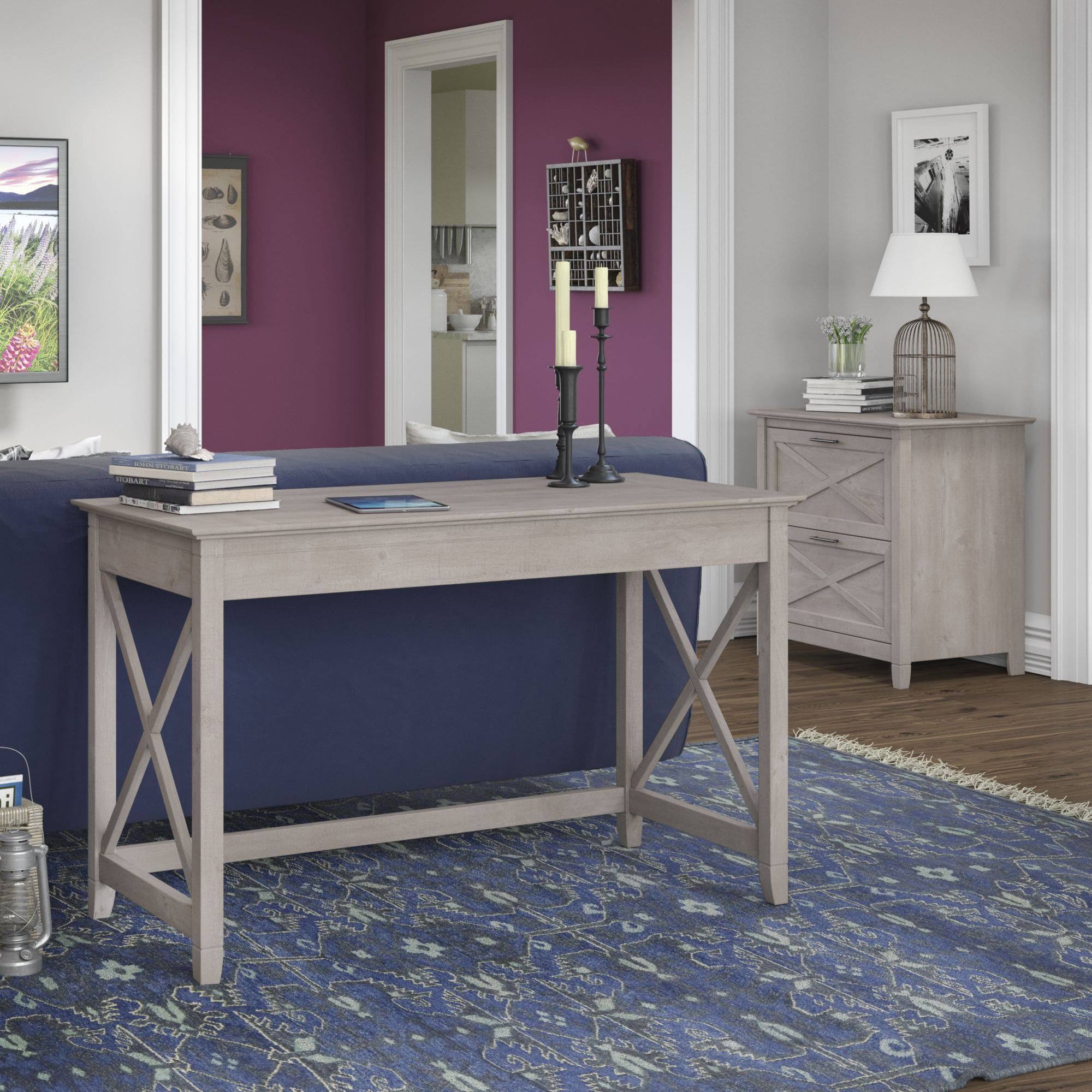 Bush Key West 2 Piece Office Set, Washed HD5AKC_U3KZ