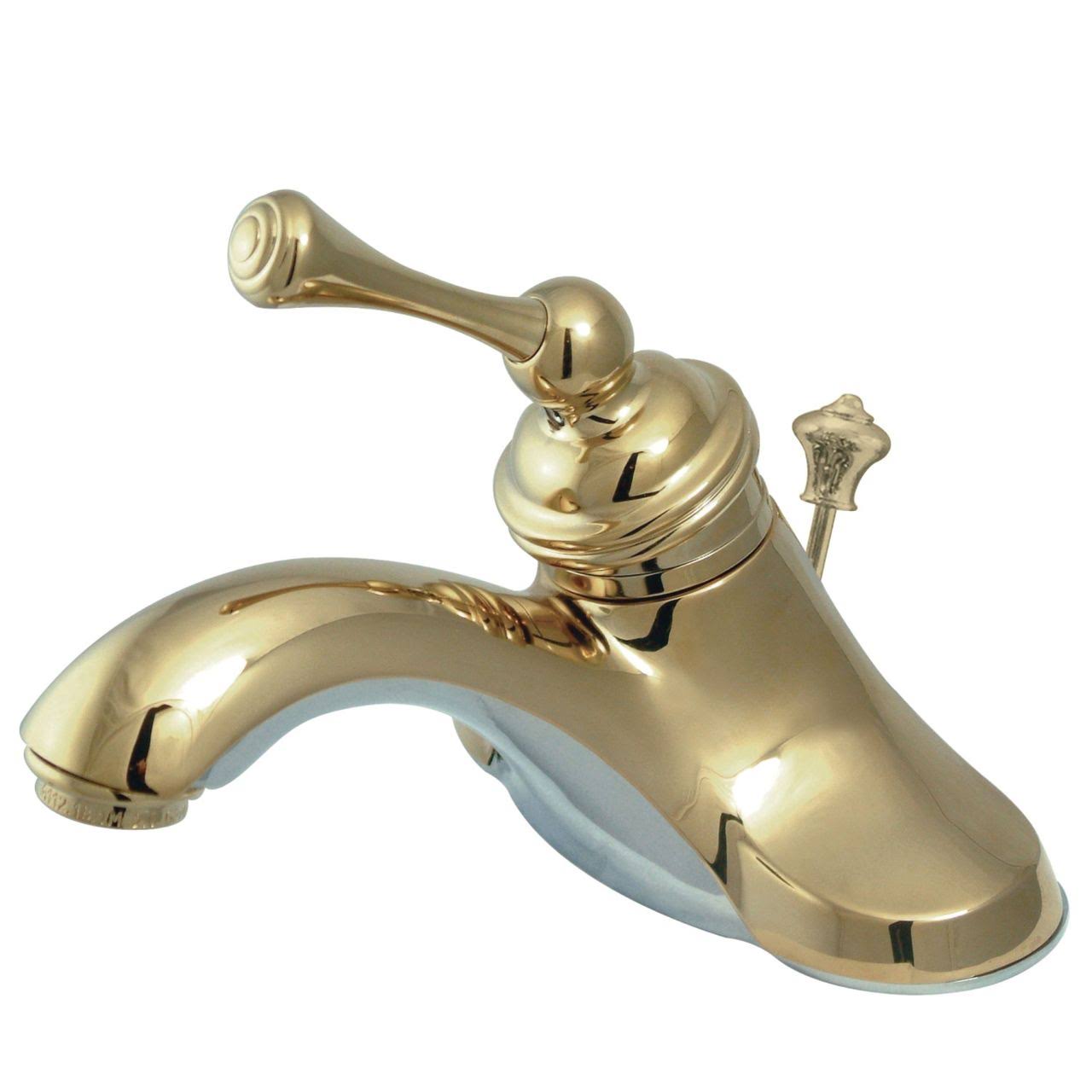 Kingston Brass KB3542BL Vintage Polished Brass Single Handle 4  GQY3HC_JJPD