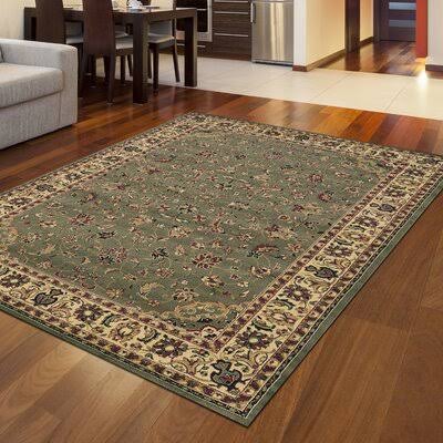 Astoria Grand Safira Sage/Ivory Area Rug, Size Rectangle 3'3 inch x 4'11 inch, NQY77E_LO9J