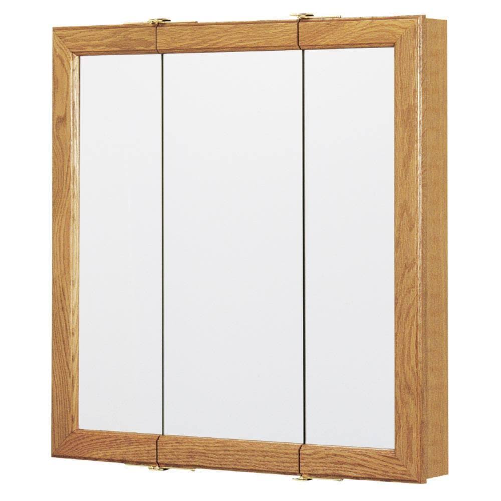 Style Selections 24.25-in x 24-in Square Surface Oak Mirrored Medicine Cabinet | 00624-D1URQG_ONUP Style Selections 24.25-in x 24-in Square Surface Oak Mirrored Medicine Cabinet | 00624-D1URQG_ONUP