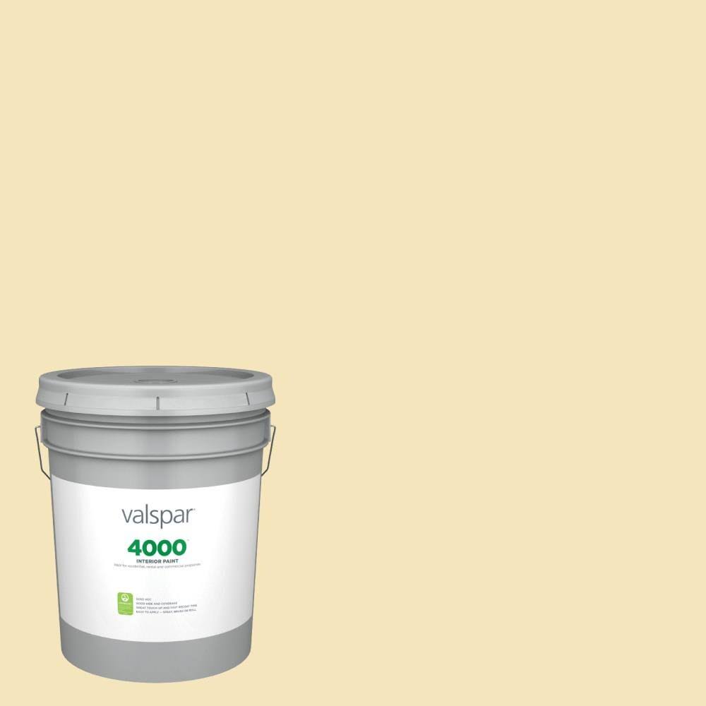 Valspar 4000 Semi-Gloss Lemon Chiffonade Hgsw1177 Interior Paint (5-Gallon) | HGSW1177-CYSQAR_MGEH