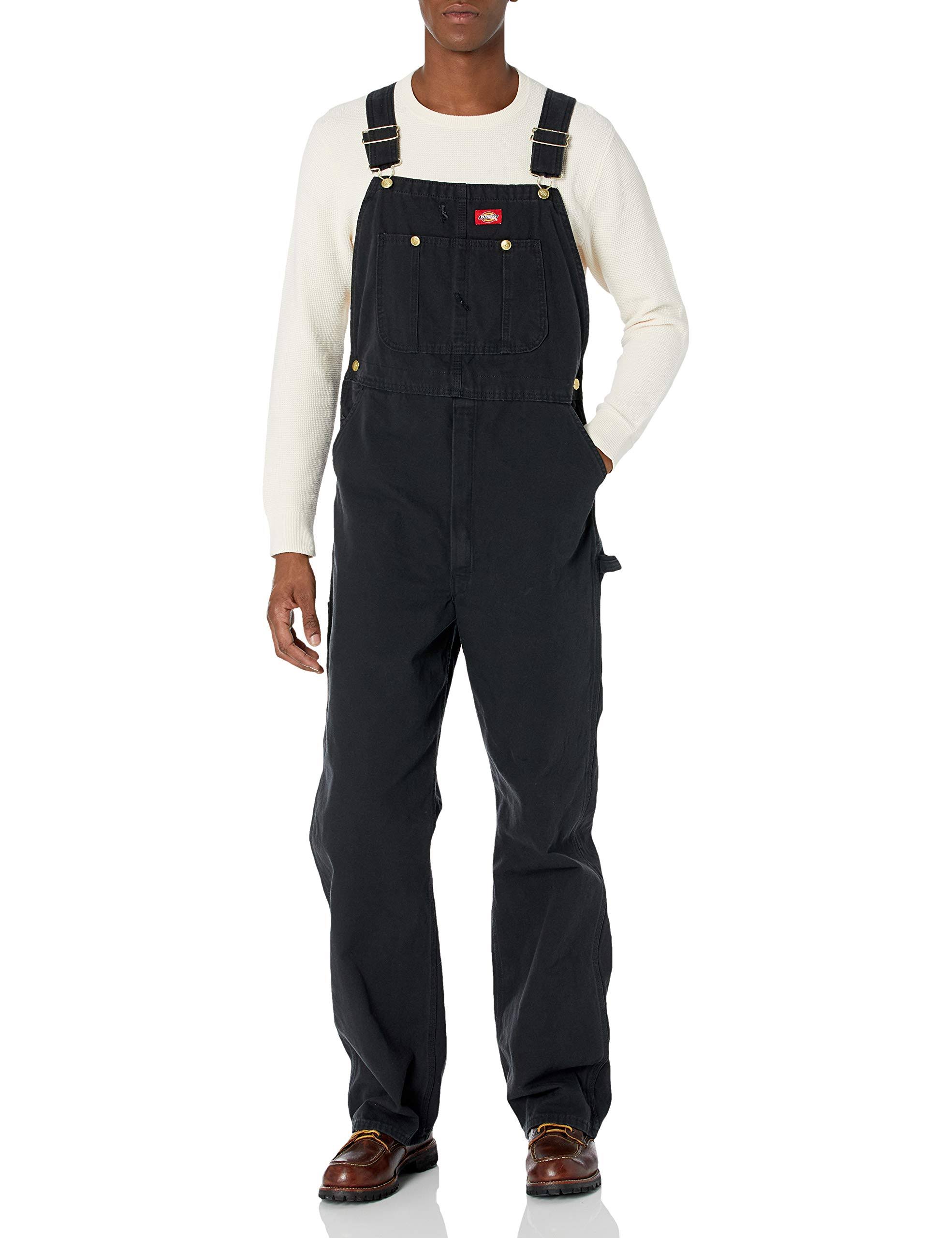 Dickies DB100 Bib Overalls - Rinsed Black, TMO2FO_7LGG