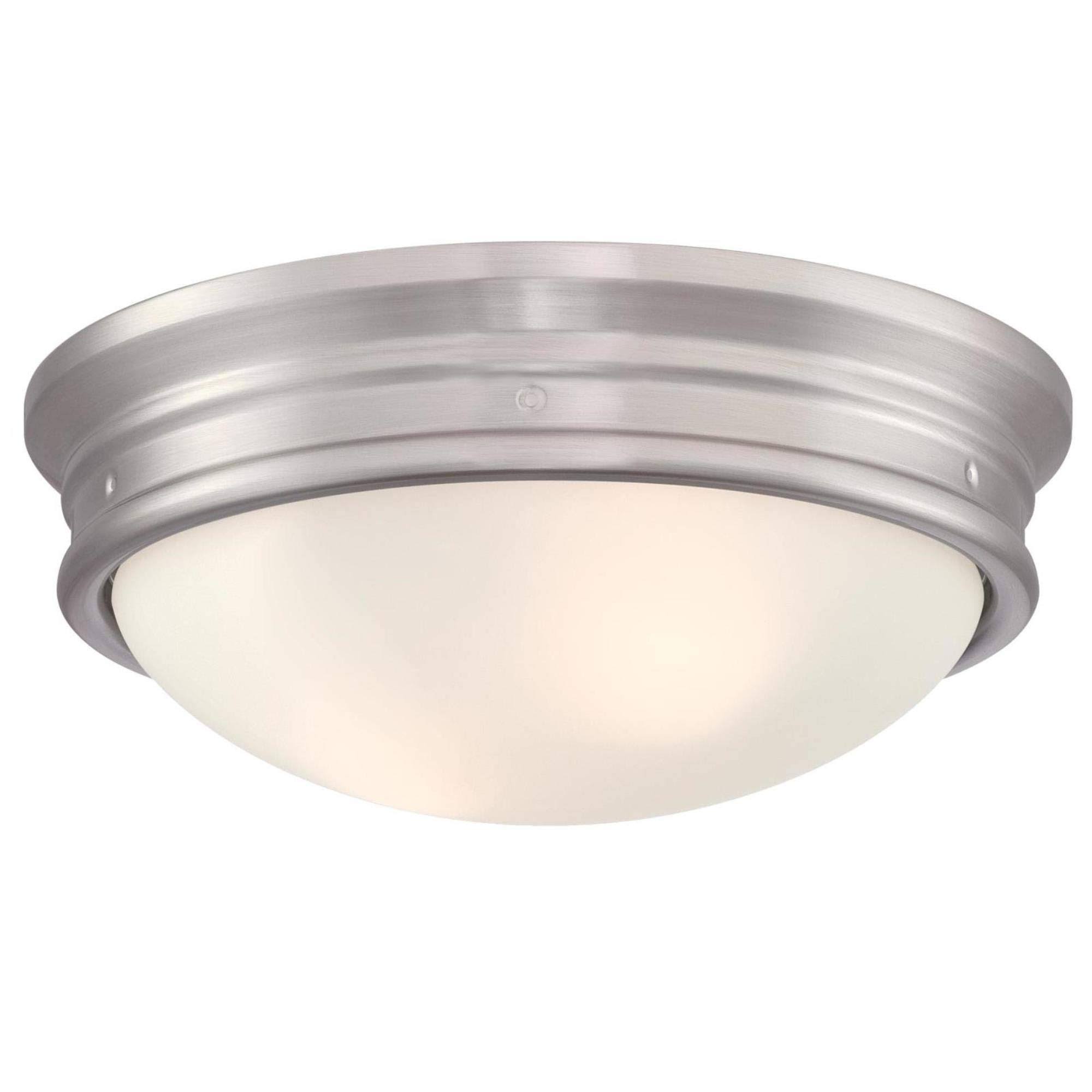 Westinghouse Meadowbrook 13 in. 2-Light Brushed Nickel Flush YPWY1F_R25J Westinghouse Meadowbrook 13 in. 2-Light Brushed Nickel Flush YPWY1F_R25J