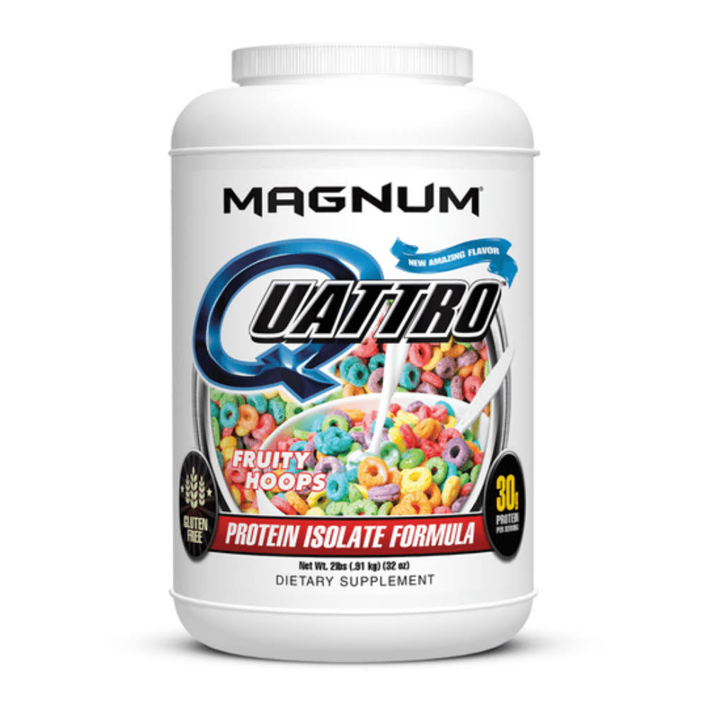 Magnum Nutraceuticals Quattro Protein Powder, Fruity Hoops, Q8YWML_CSIM