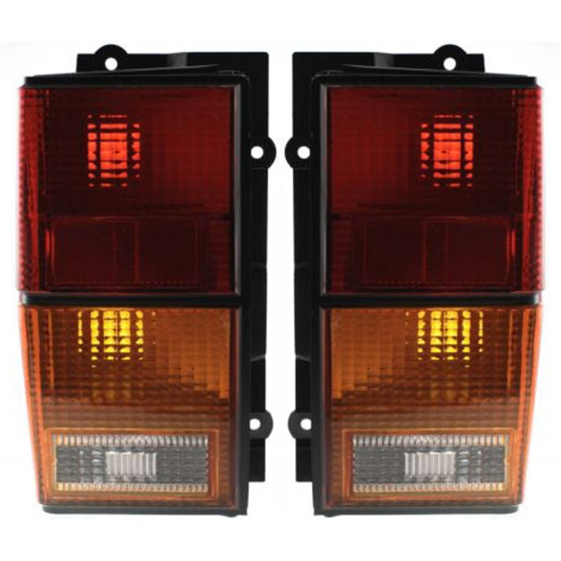 Replacement Tail Light Amber, Clear Red Lens Driver and Passenger SIDE, 1-Year Unlimited-mileage Warranty SET-LZKO5P_TDIQ