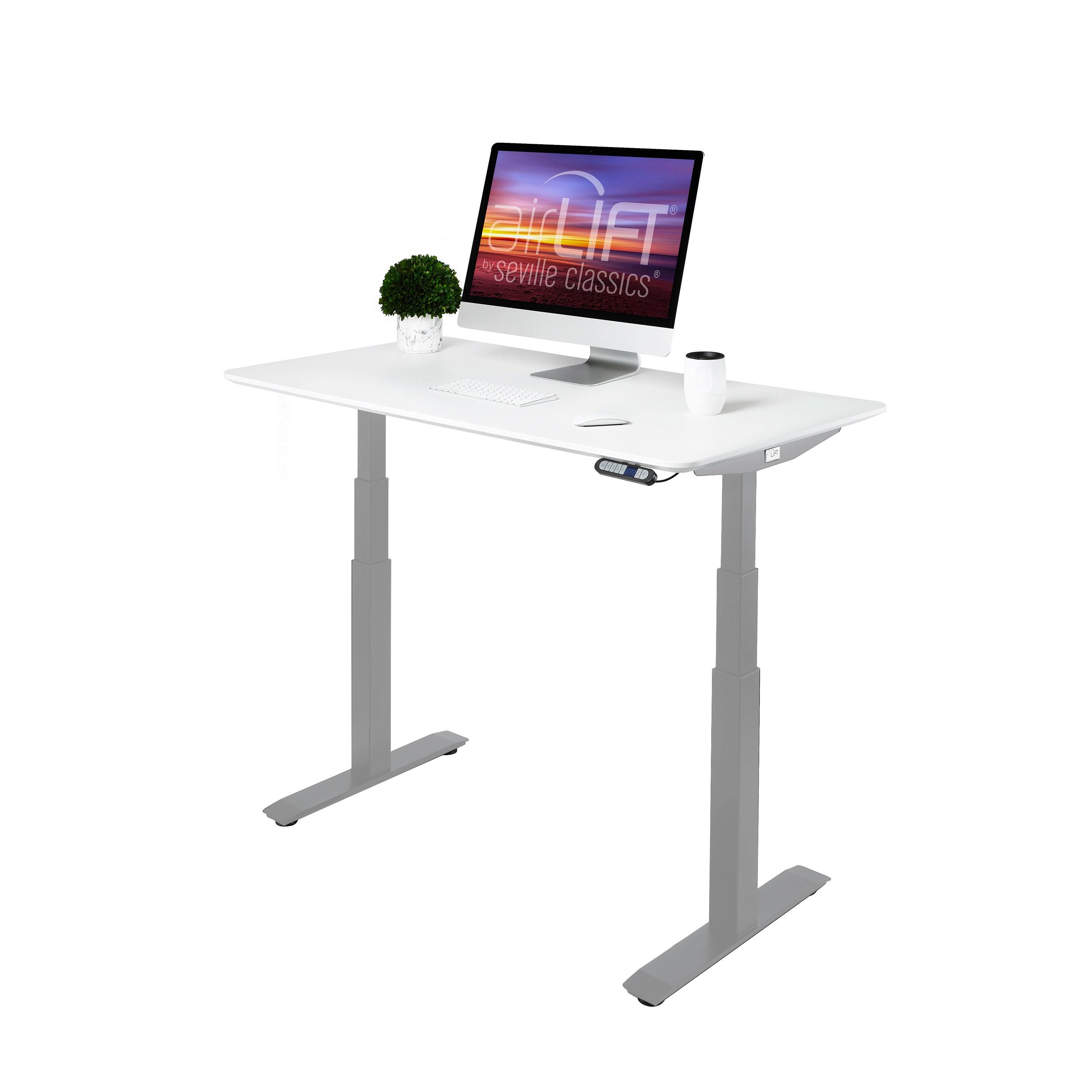 AirLift S3 Electric Height Adjustable Standing Desk, White/NWTQIF_T4GS