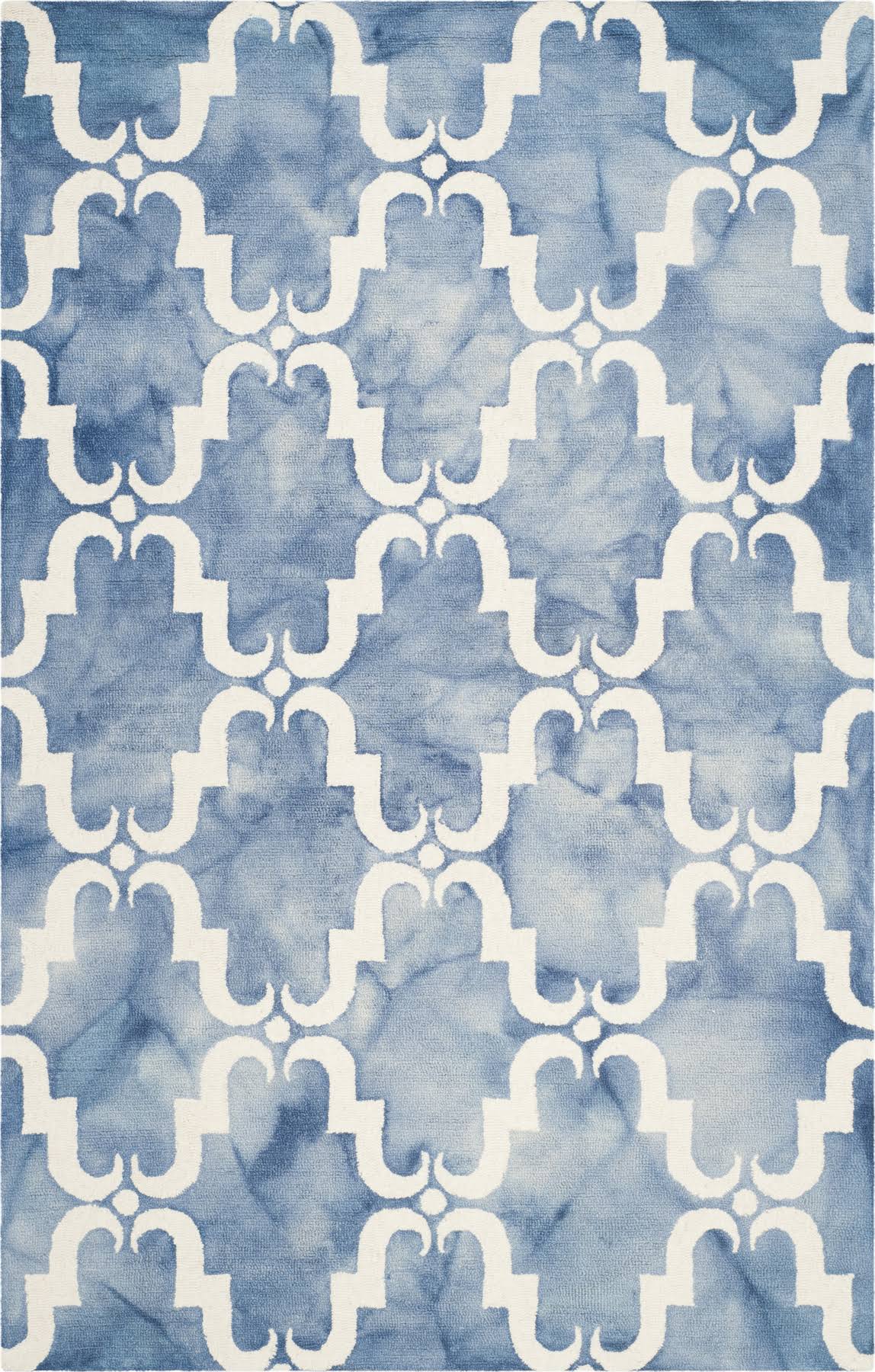 Safavieh 8' x 10' Dip Dye DDY536K Blue / Ivory ZJFXKZ_JW4Z