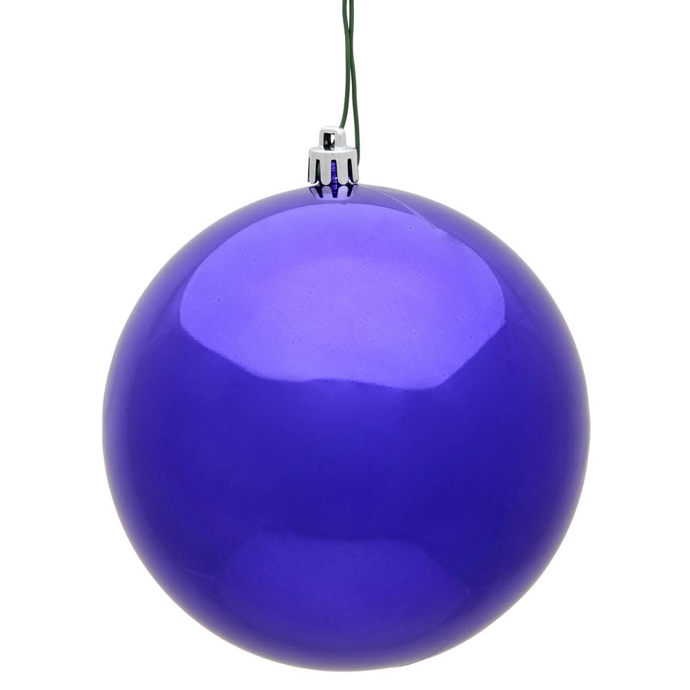 Vickerman 15.75 inch Purple Shiny Ball Ornament UV VHGC2O_A5VD Vickerman 15.75 inch Purple Shiny Ball Ornament UV VHGC2O_A5VD
