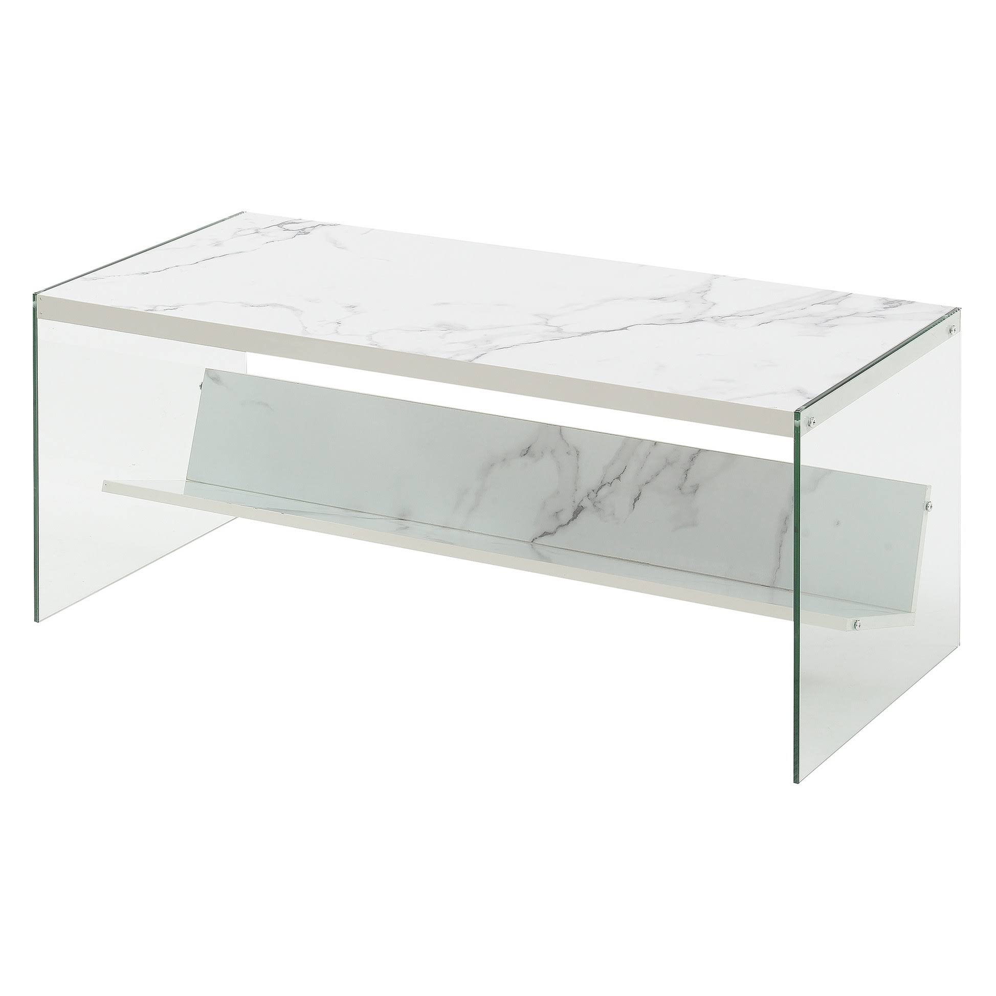 Soho Coffee Table Faux White Marble - Breighton G0ZL9Z_HJX1