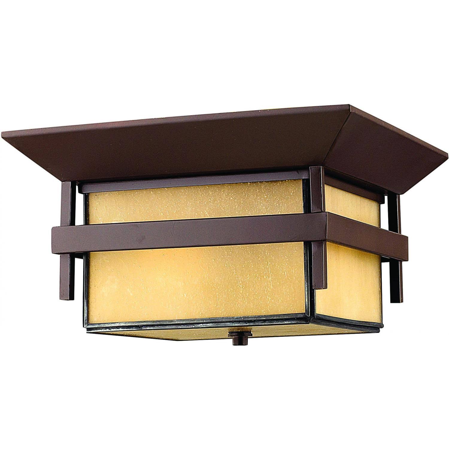 Hinkley Lighting Harbor 2 Light Outdoor Flush Mount, Anchor Bronze - Z30BTR_RBOC