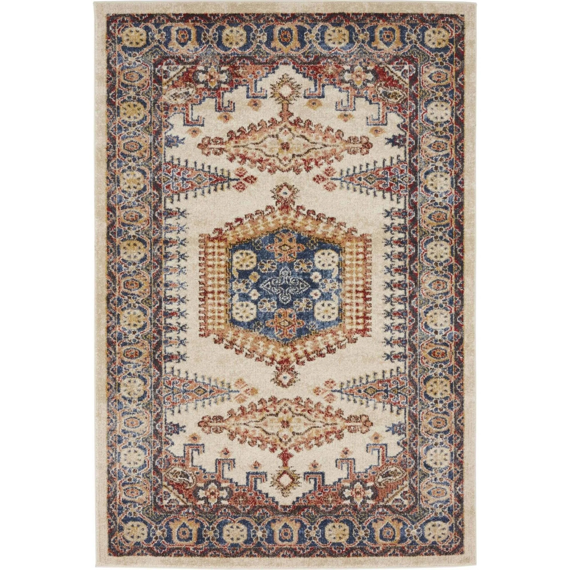 Unique Loom Larissa Utopia Area Rug (4' x 6' - Beige) WEX9TH_KBAN