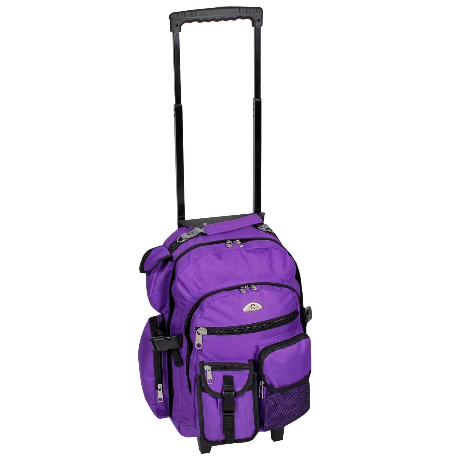 Everest Unisex Deluxe Wheeled Backpack, Dark UIHFJD_CGSY