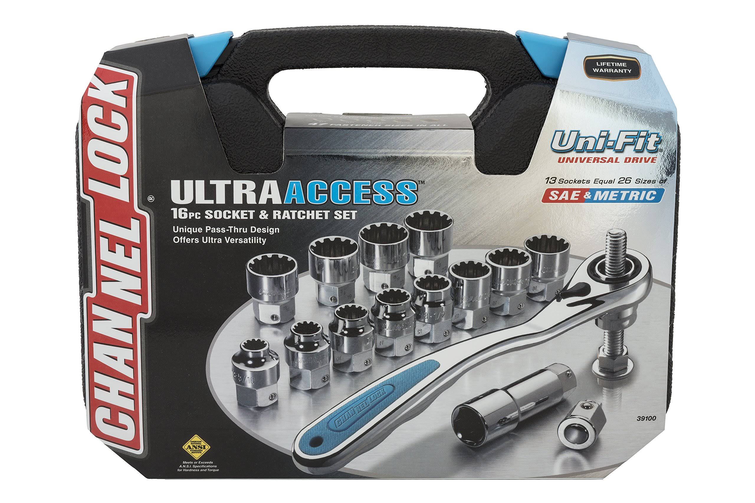 Channellock 39100 Ultra Access Socket Set, 16-KM0VVQ_RPZH